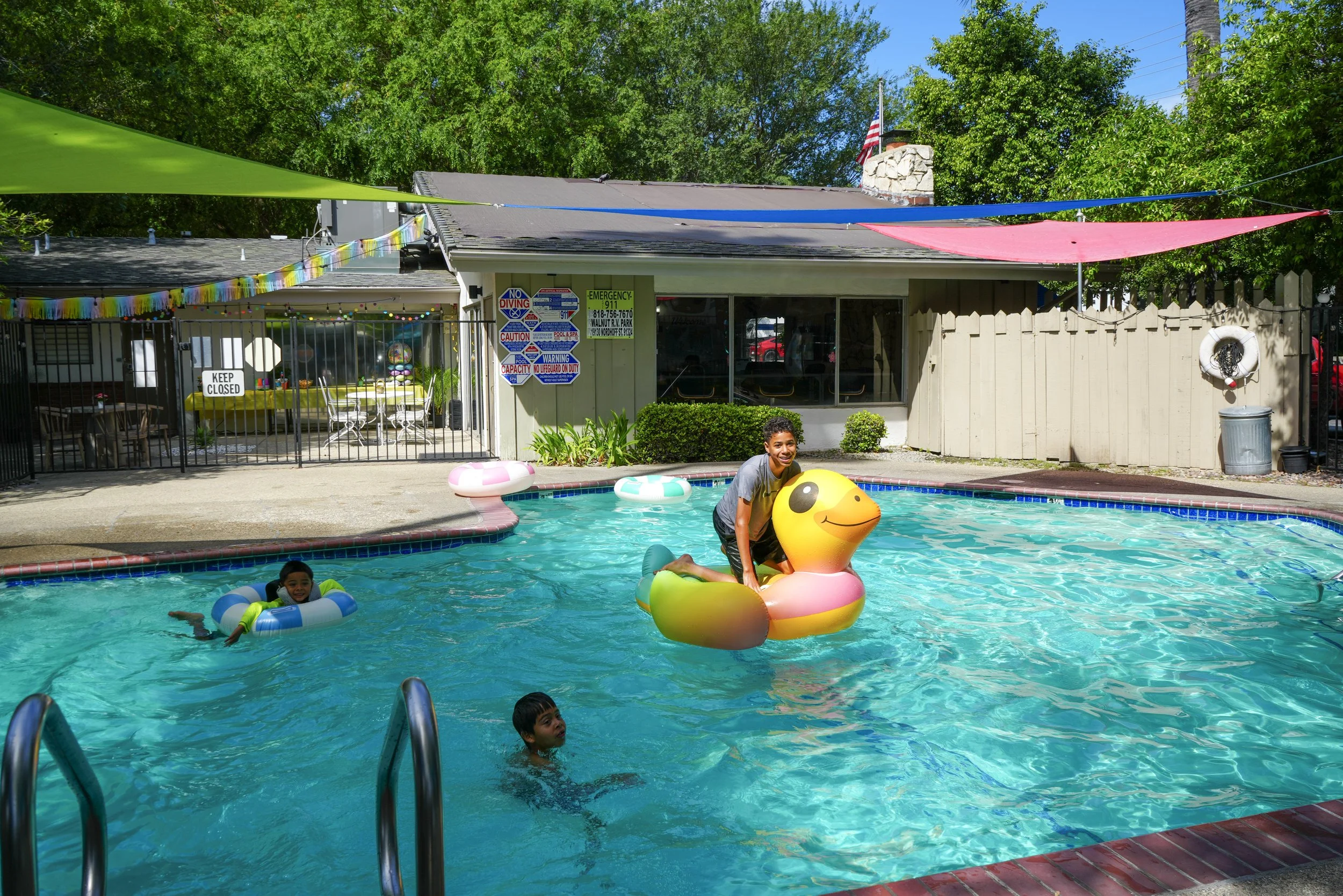 walnut rv park pool party