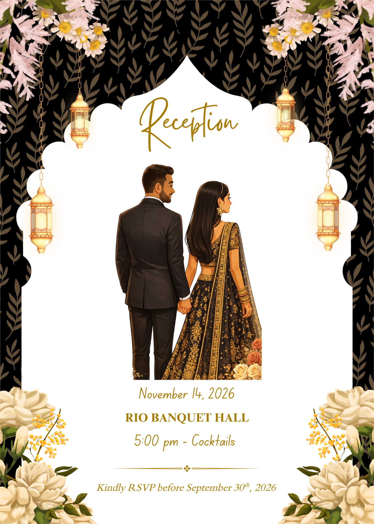 Narpinder and Rabi Wedding Reception Details