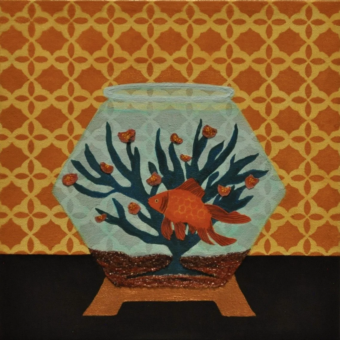 Yellow Pattern Fishbowl