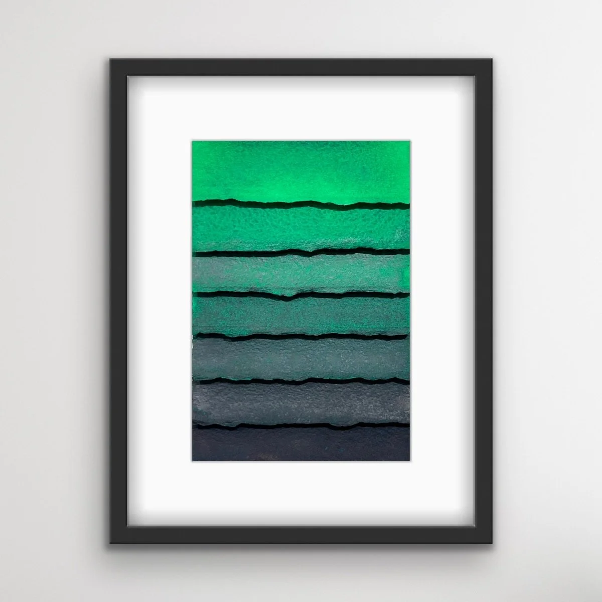 Ombre Stripes: Green