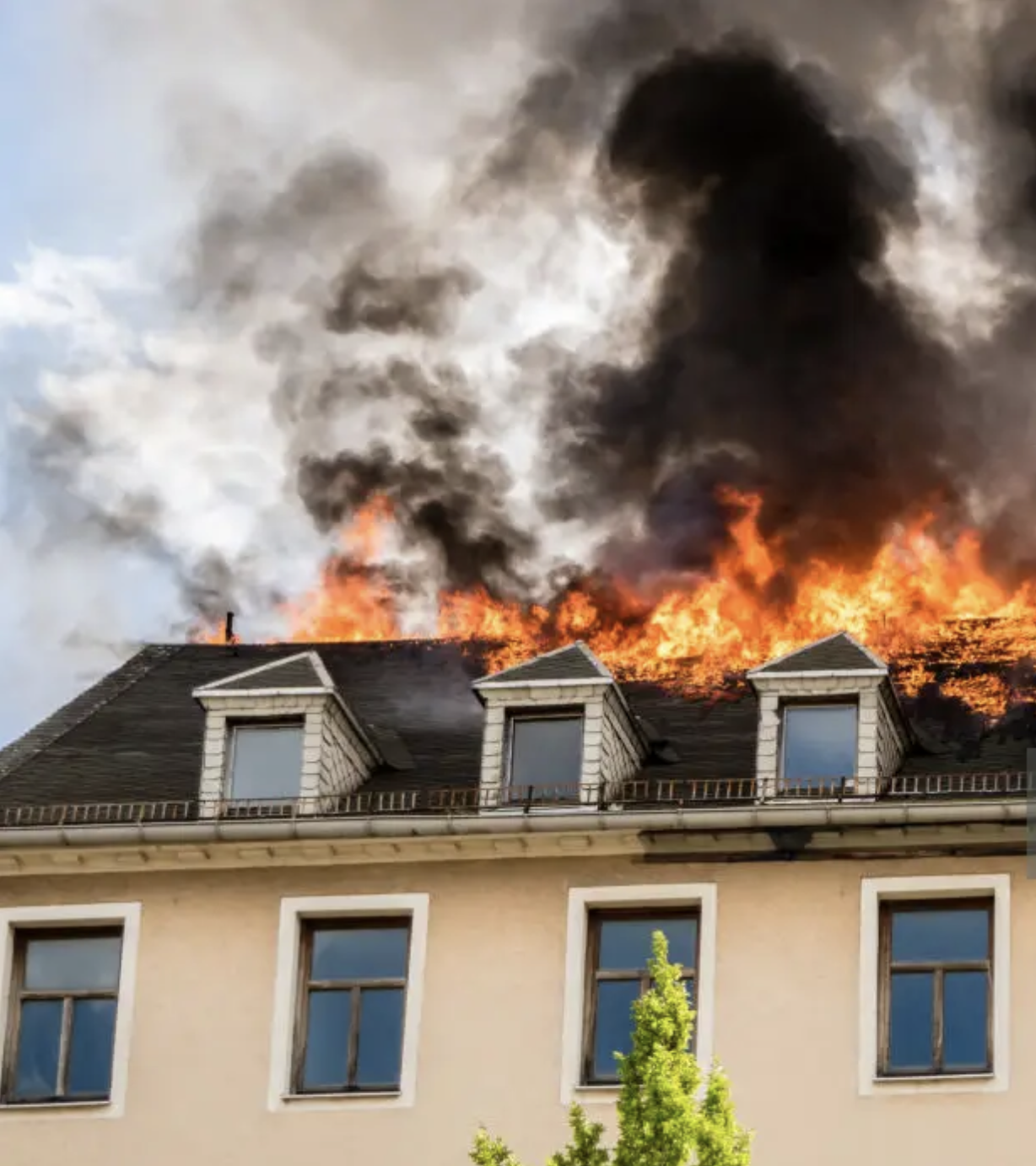 Brandschaden in einer Wohnung