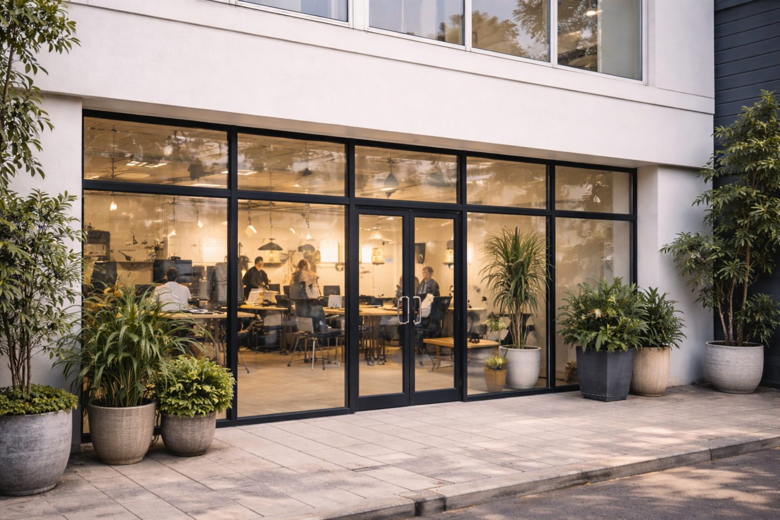 Exterior view of a business office that uses Groundwork bookkeeping, HR, and Finance solutions