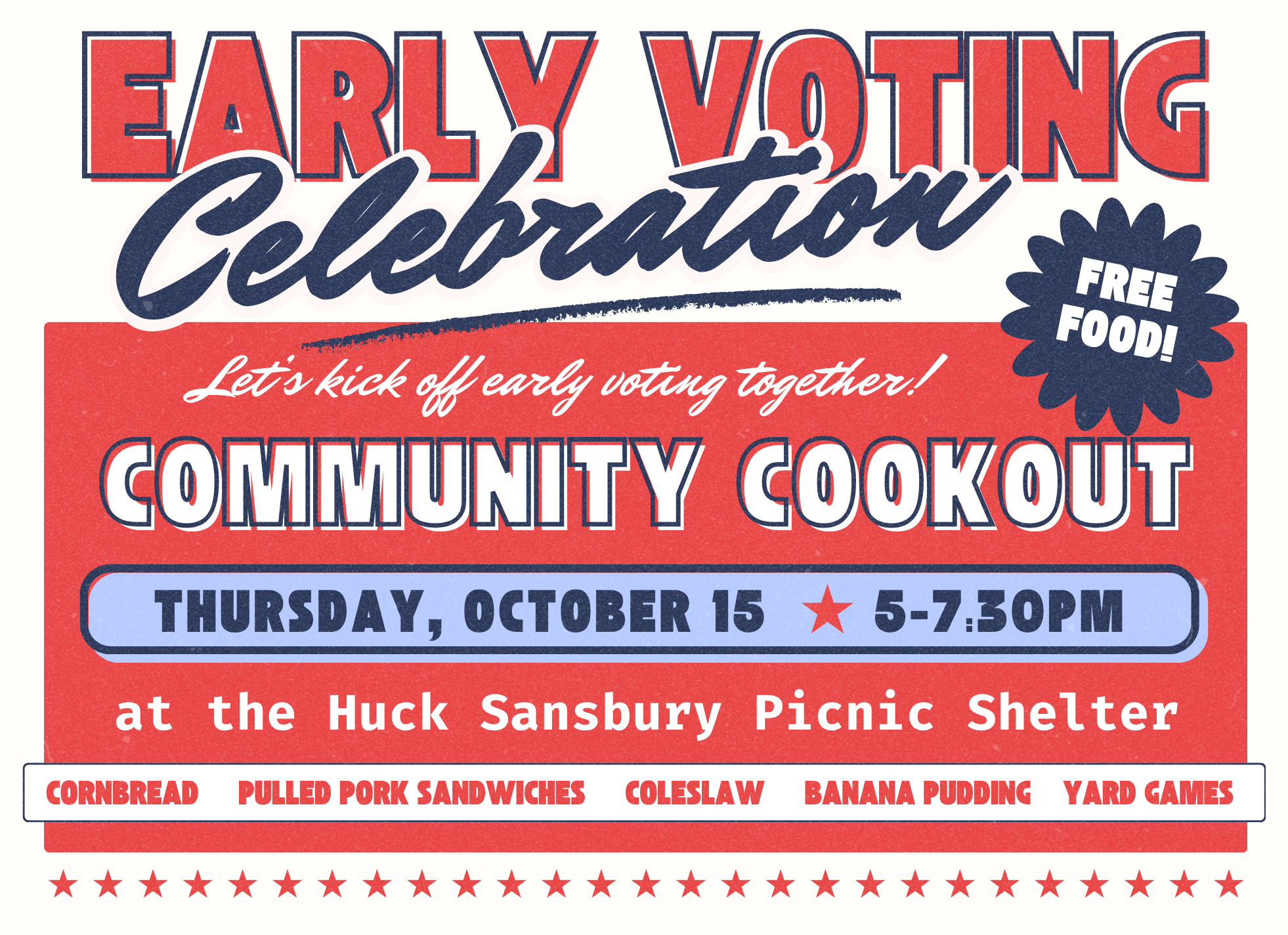 Early Voting Kickoff & Cookout