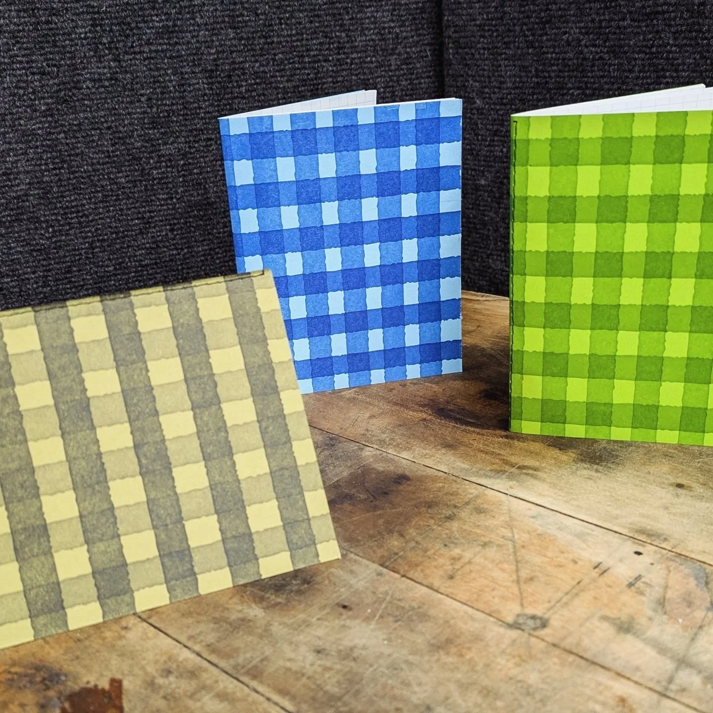 Emma has been making these awesome gingham books. Perfect for stocking stuffers!  She is part of 33 Artists Market today at the Women's Club on 8th avenue. 11-5 today. So many great gift items . Check out her Insta post on cecil studios.

 I saw a pi