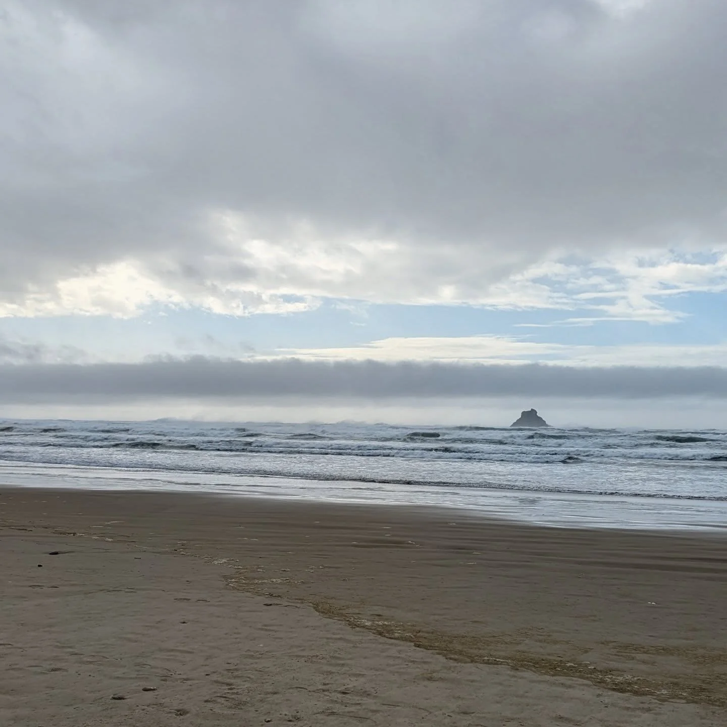 They say that the horizontal lines of the ocean allow our brains to settle the best. After three days, I am still trying to settle the crazy racket. Need more time on the beach I guess.