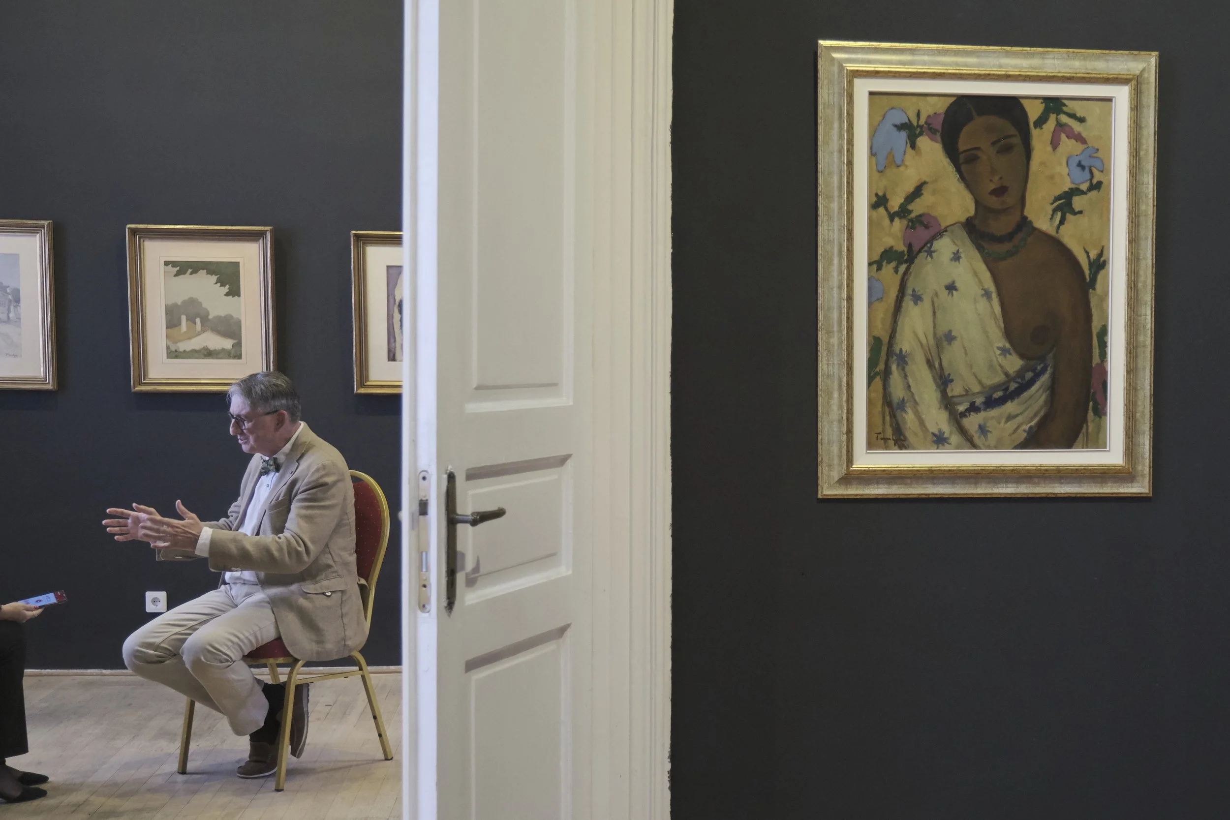 Horia-Roman Patapievici acorda un interviu in muzeului temporar Art Safari, in Bucuresti, joi, 26 septembrie 2019.jpg