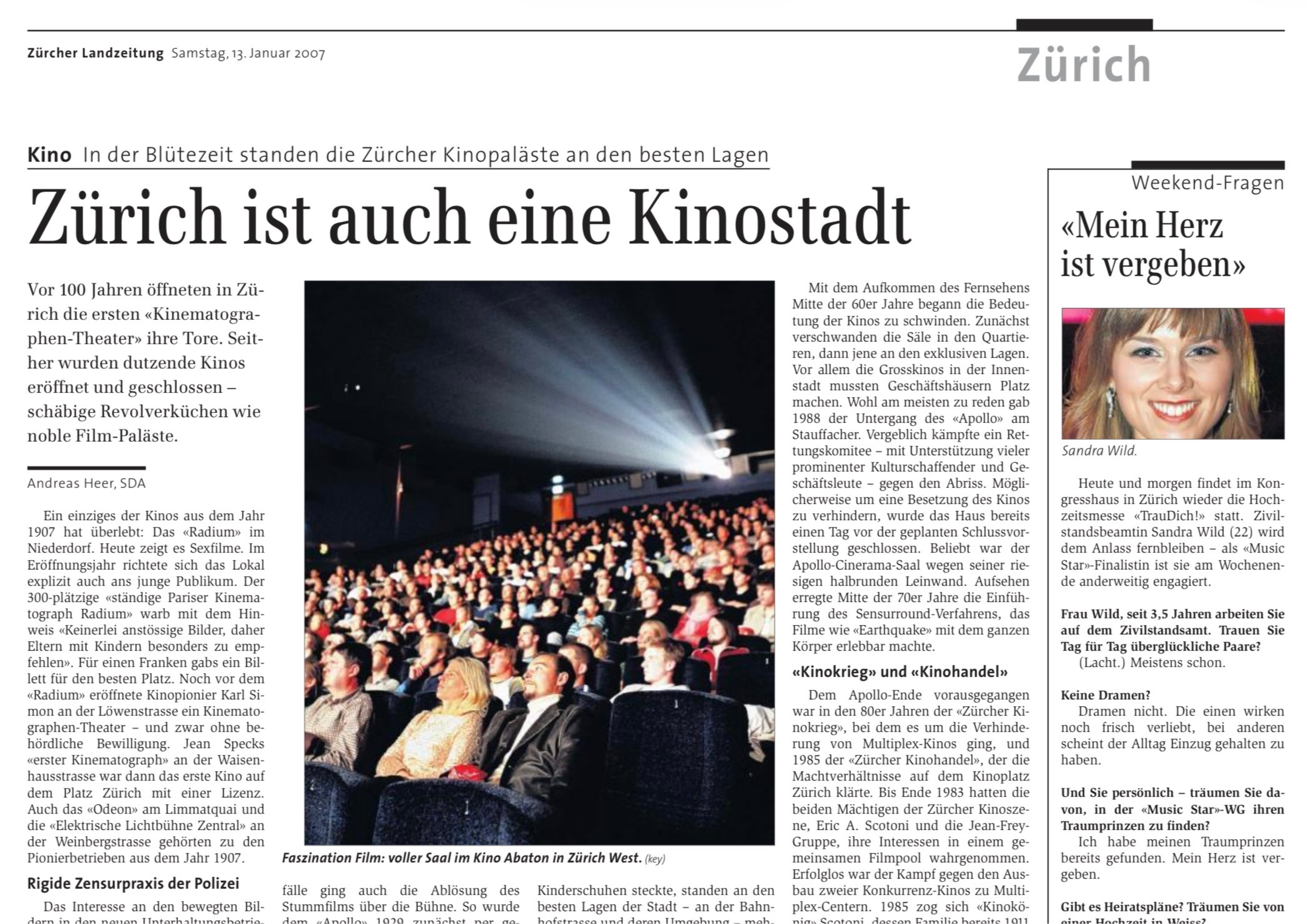 ZL - Zürich ist auch eine Kinostadt - Kino Apollo - Anton Eric Scotoni