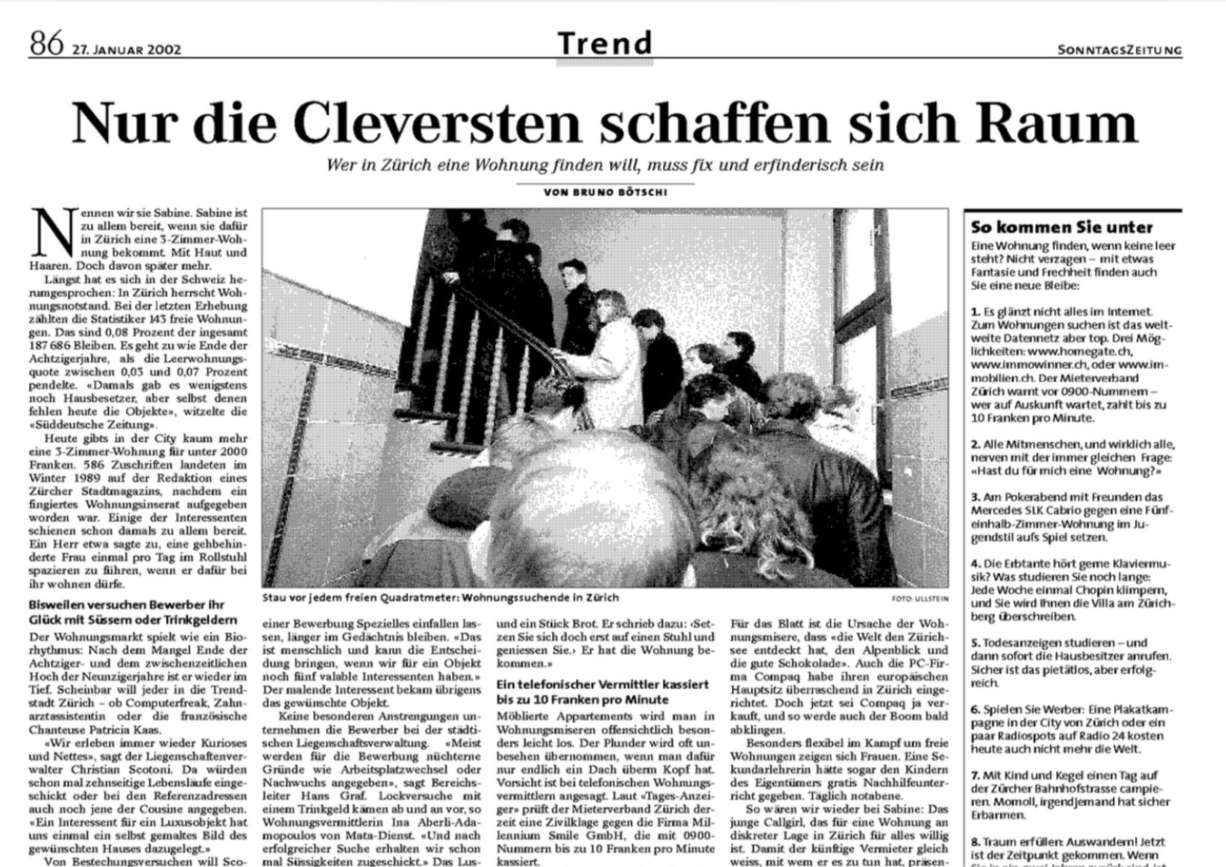 SZ - Nur die Cleversten schaffen sich Raum - Christian Scotoni