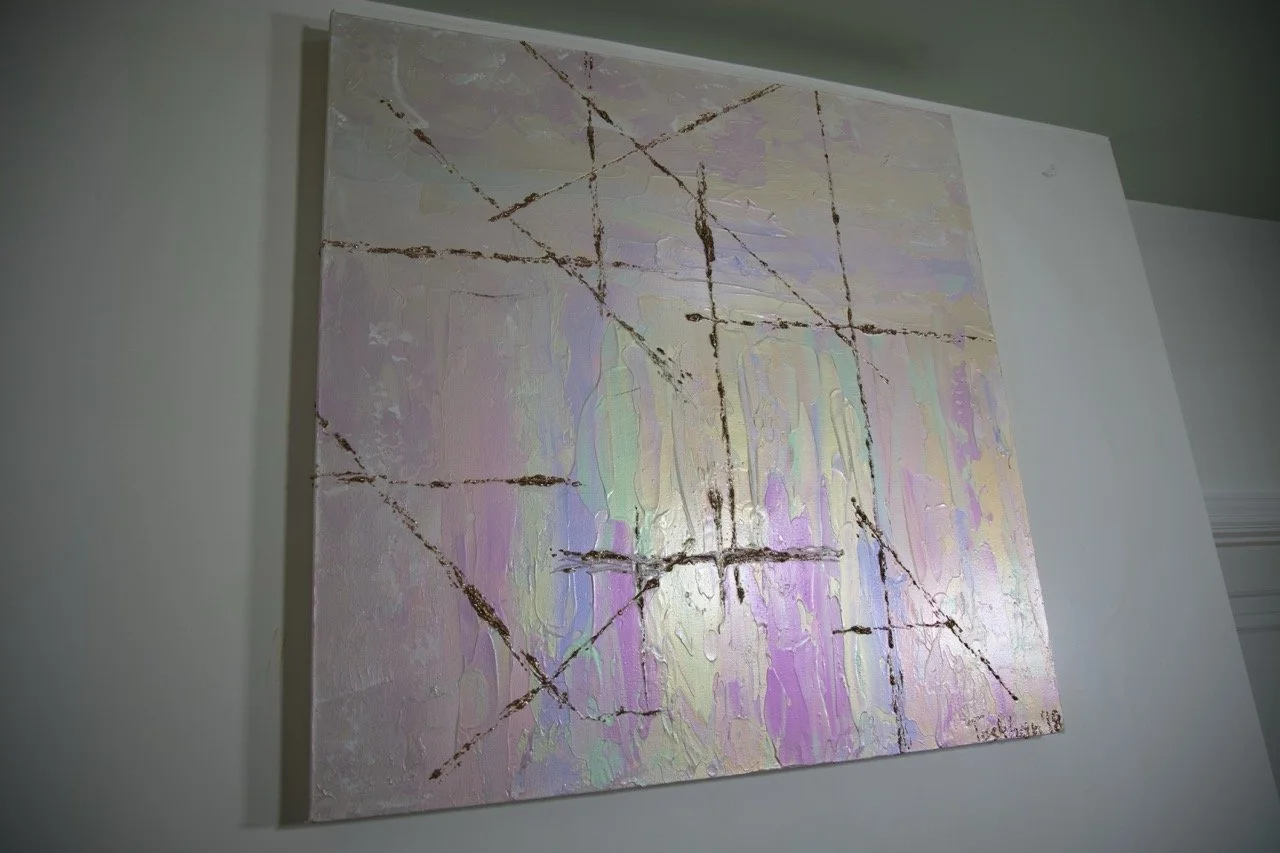 Interference Pattern Acrylic Abstract