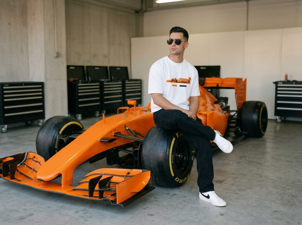 Male model wearing Off Spec Formula Tee