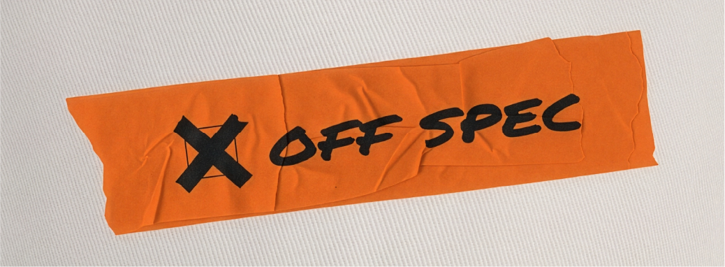Off Spec Tape Hat Detail