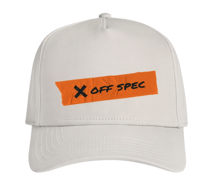 Off Spec X Tape Hat - Bone