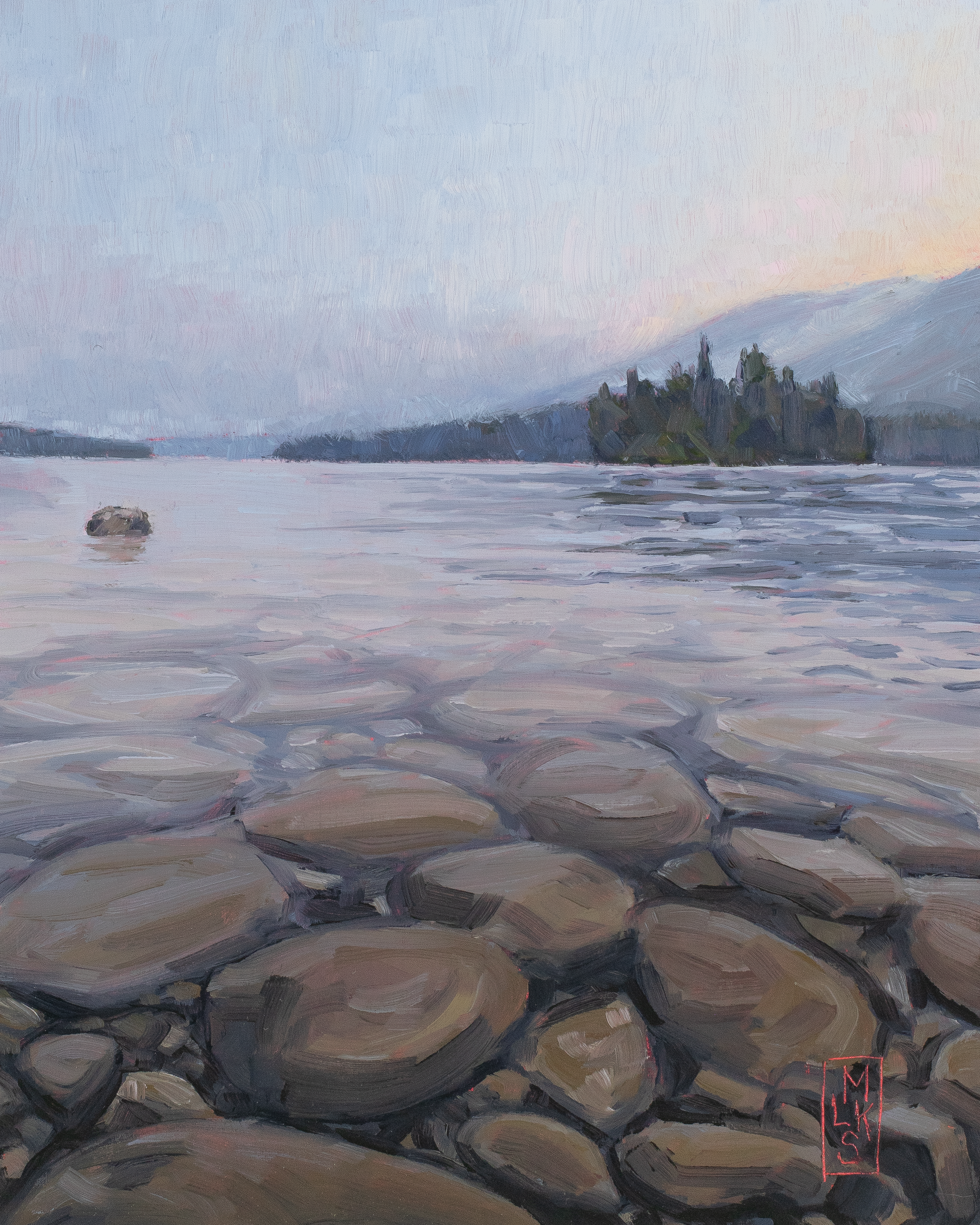 Morning View from the Point
10"x8"x1.5" oil on canvas
$180 CAD plus applicable
 taxes and shipping