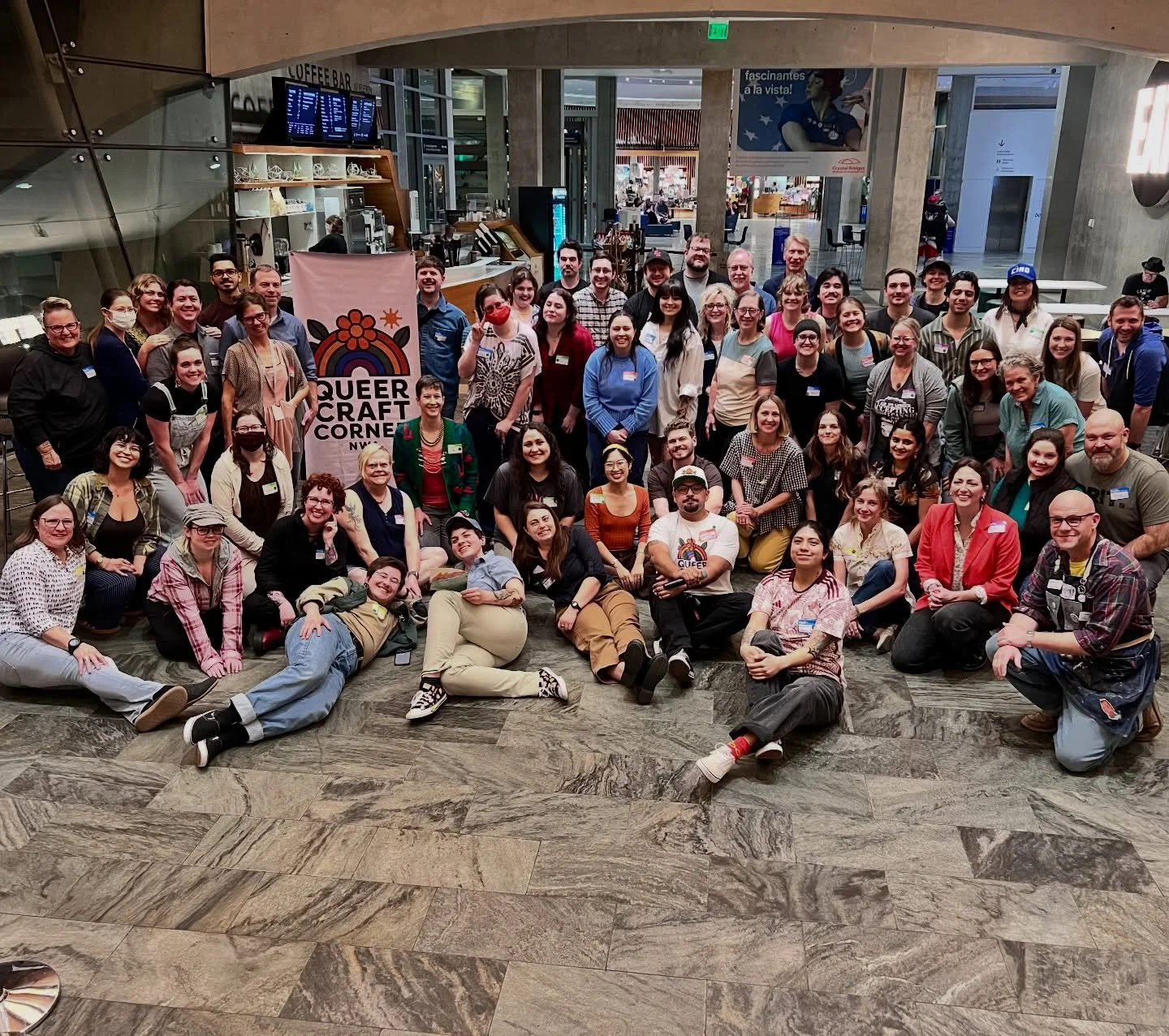 Queer Craft Corner family, we&rsquo;re so grateful to have shared this creative evening with you all! A huge thank you to Crystal Bridges for hosting us and to Rachel Borntrager, our amazing drop-in artist. Your support means the world to us! @crysta
