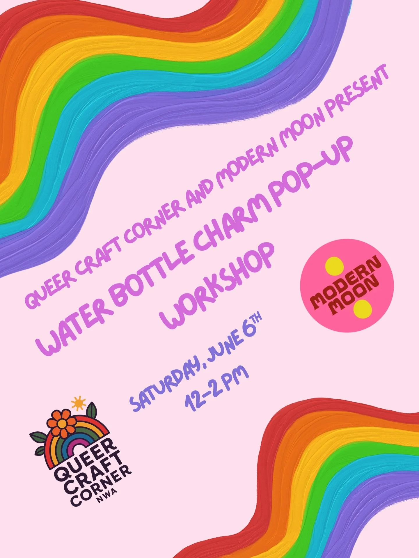 ✨ Pride, creativity, and cute charms&mdash;what more could you want? ✨ 

Come celebrate Pride Month with us at our Queer Craft Corner x Modern Moon water bottle charm pop-up workshop 💖 Create your own beaded clip charm, show off your pride, and add 