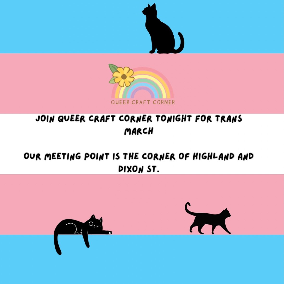 🎨🏳️&zwj;⚧️ Join us before the Trans March!

Stop by Queer Craft Corner to make your own sign or grab a premade one before we hit the streets together. 💜

📍 Central United Methodist Church
Corner of N Highland &amp; Dickson, Fayetteville

🕕 Meet 