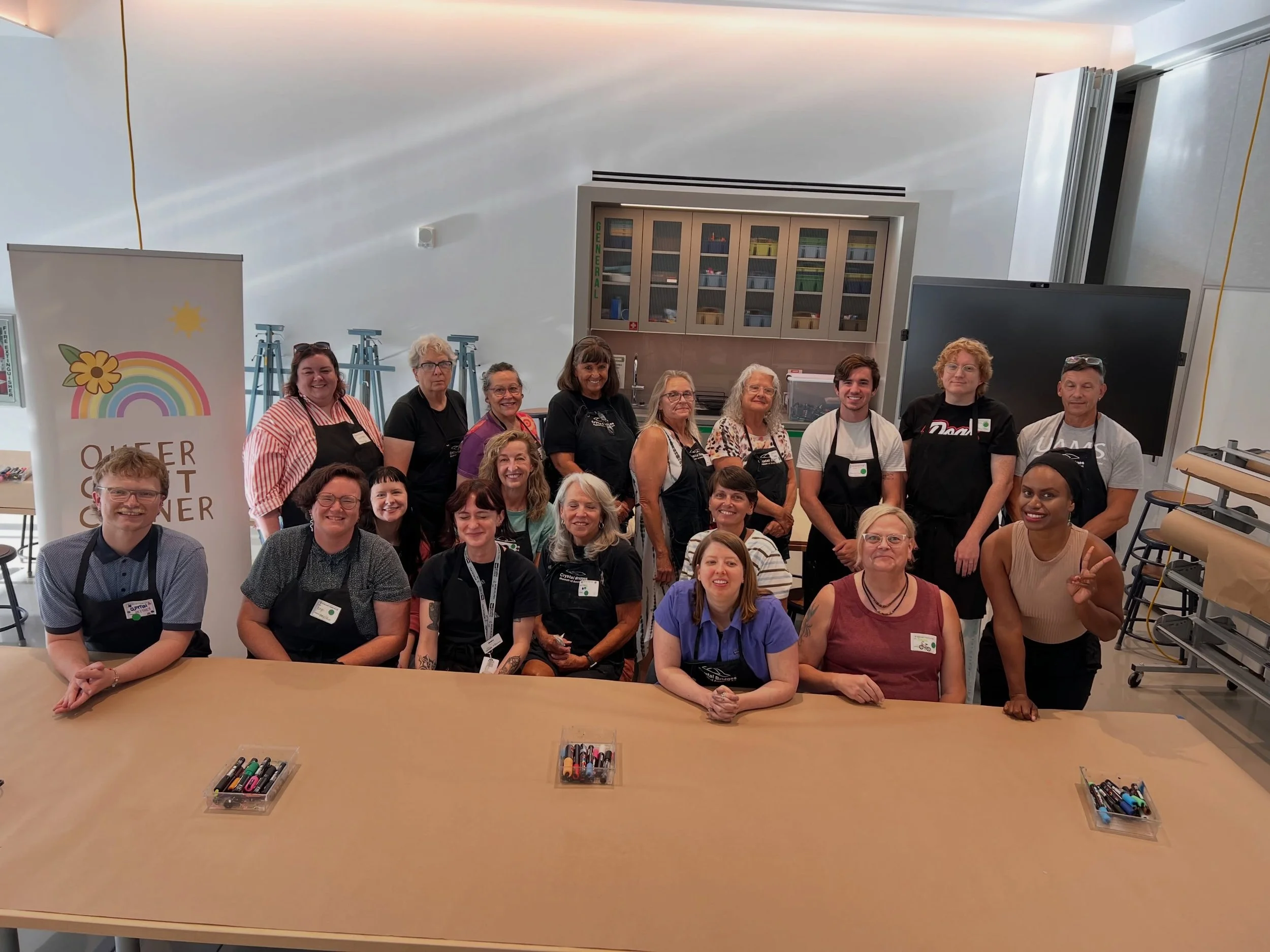 Thank you to Crystal Bridges for hosting our workshops over the last six months! 💕 Jess, we love you so much! 🫶

And a huge shoutout to everyone who came out tonight for Gelli Plate! We had SO much fun creating with you all. 🎨✨

Keep an eye out fo