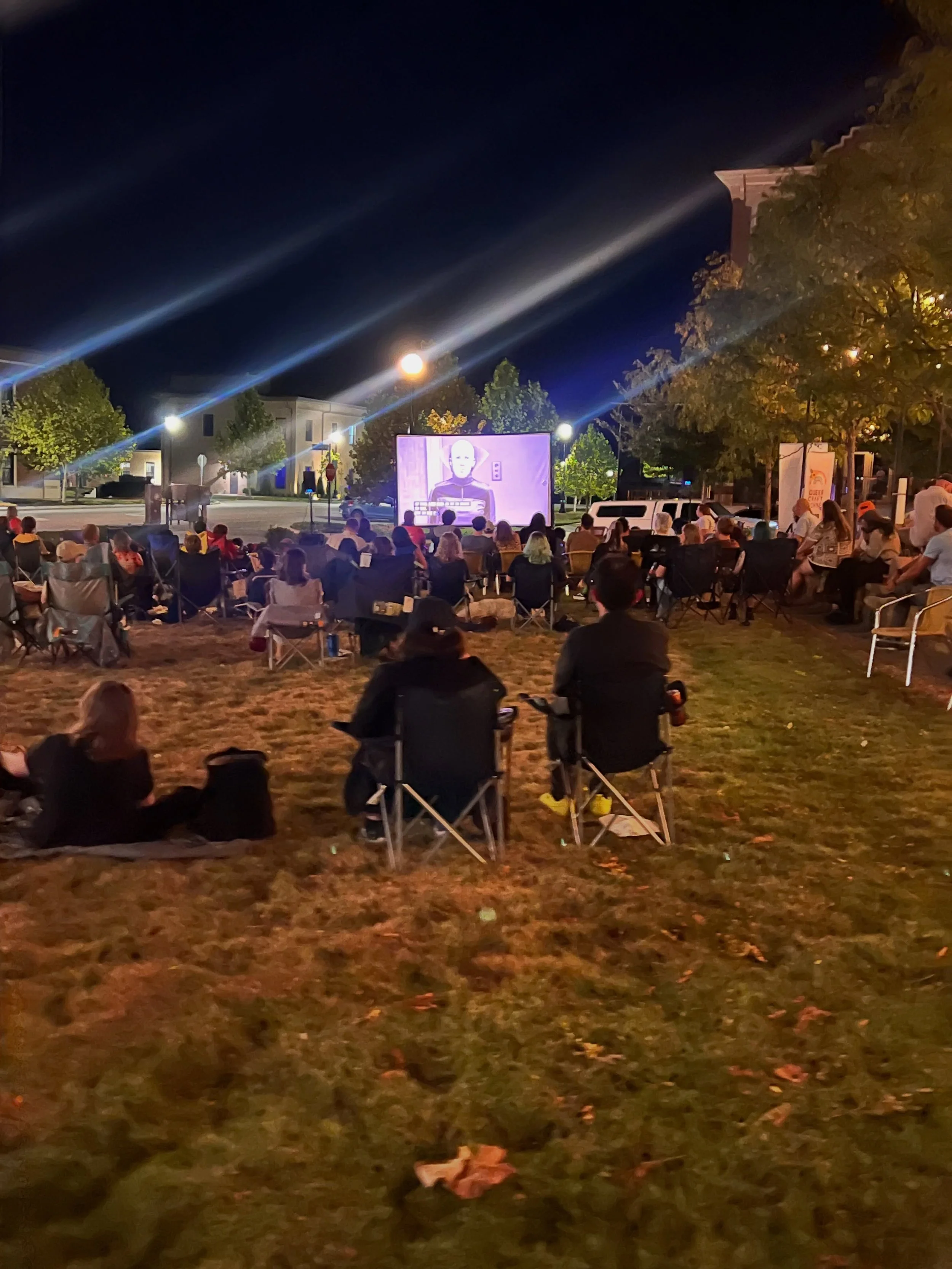 The first picture is the reason we show up. You, you the NWA community is the reason queer craft corner shows up and works so hard. 💕

Thank you to our partner NWA film club @nwafilmclub for creating this beautiful evening full of community 😎💕

@c