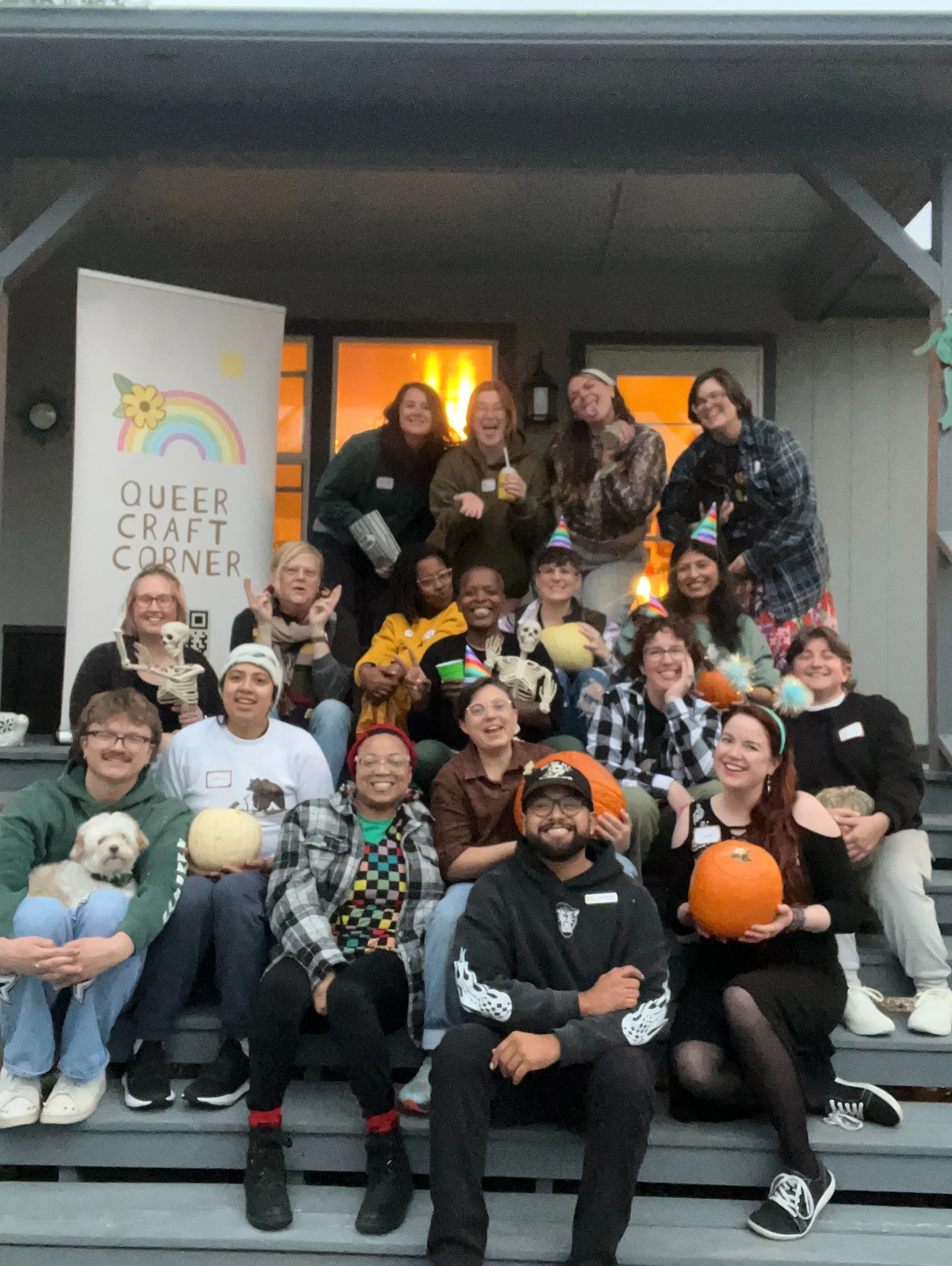 Thank you for joining our Haunted Hogeye 👻
and Queer Craft Corner 🏳️&zwj;🌈🏳️&zwj;⚧️ 
pumpkin carving workshop !!!

We had a blast! 

Shout out to @mayor_keaton for hosting 💕

If you missed it, don&rsquo;t worry we have your covered gworl&hellip;