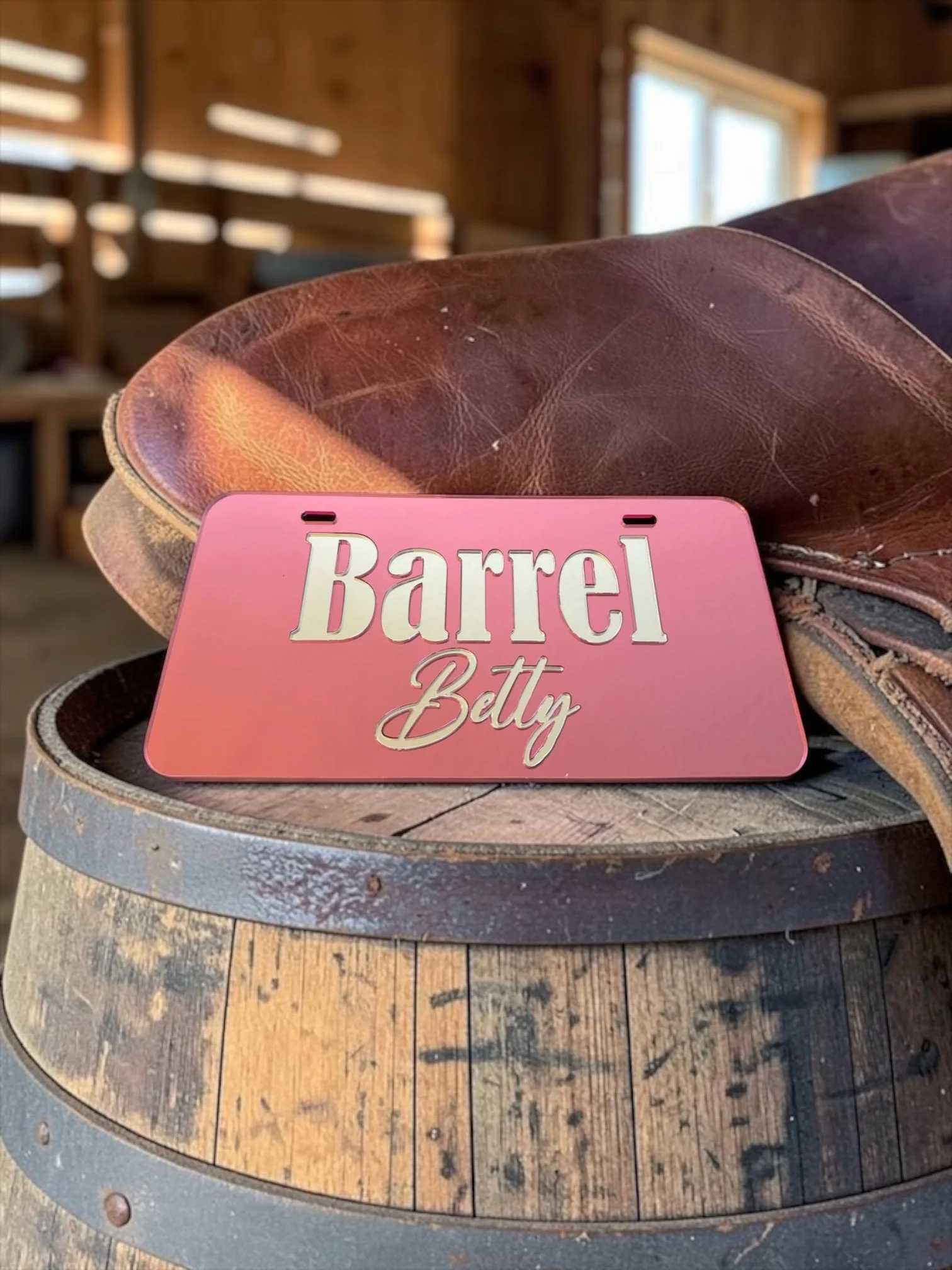 Barrel Betty License Plate