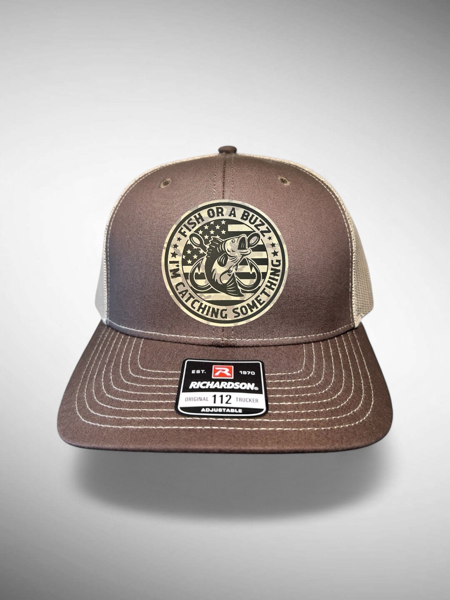 A Fish or A Buzz Camo Brown.jpg