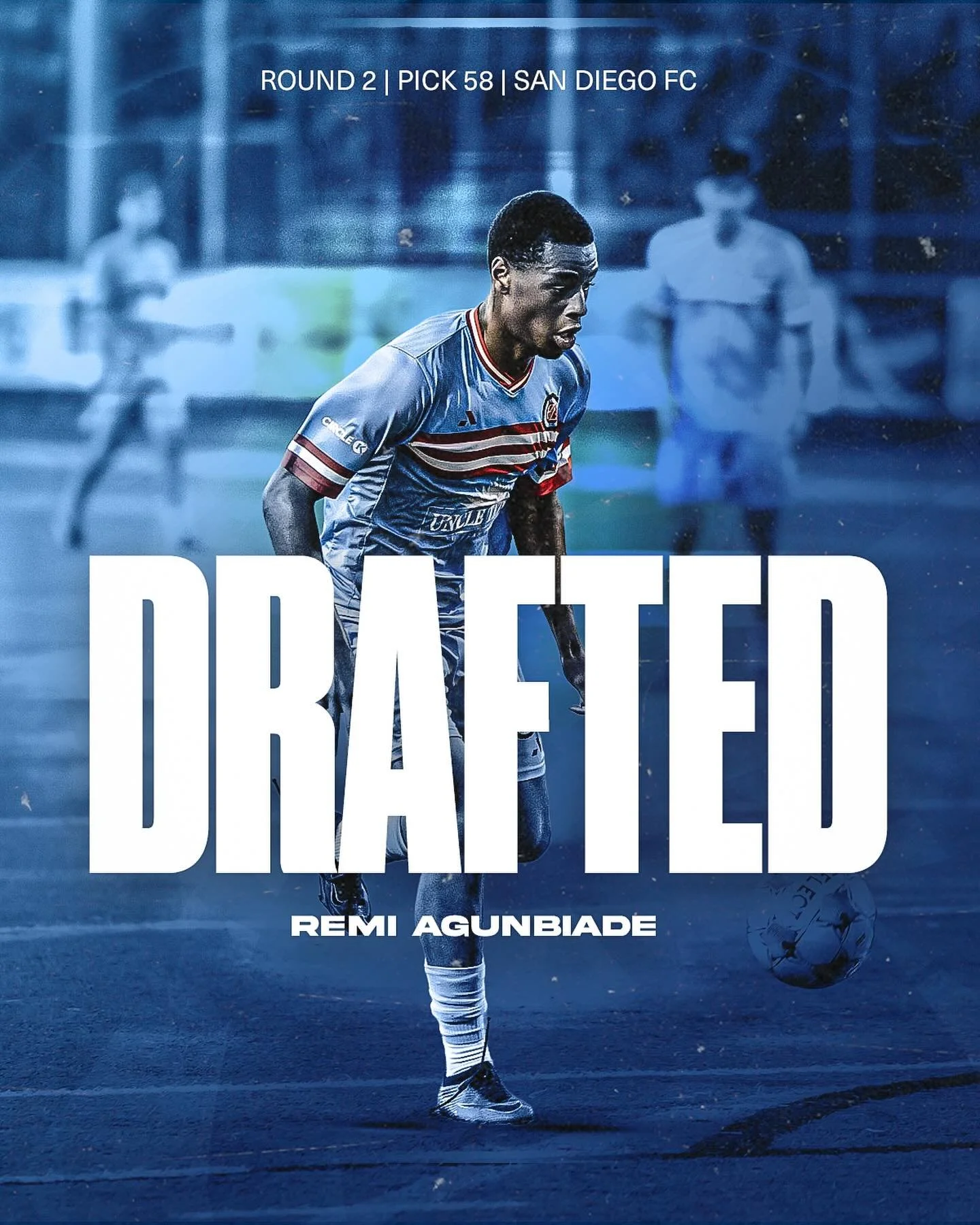 Remi Agunbiade - 2026 58th Overall Selection - San Diego FC

Upon transferring to the University of Akron, Remi was placed on ACFC's 2025 inaugural USL League Two squad.  He was a key component in helping the club to a successful campaign.  He follow
