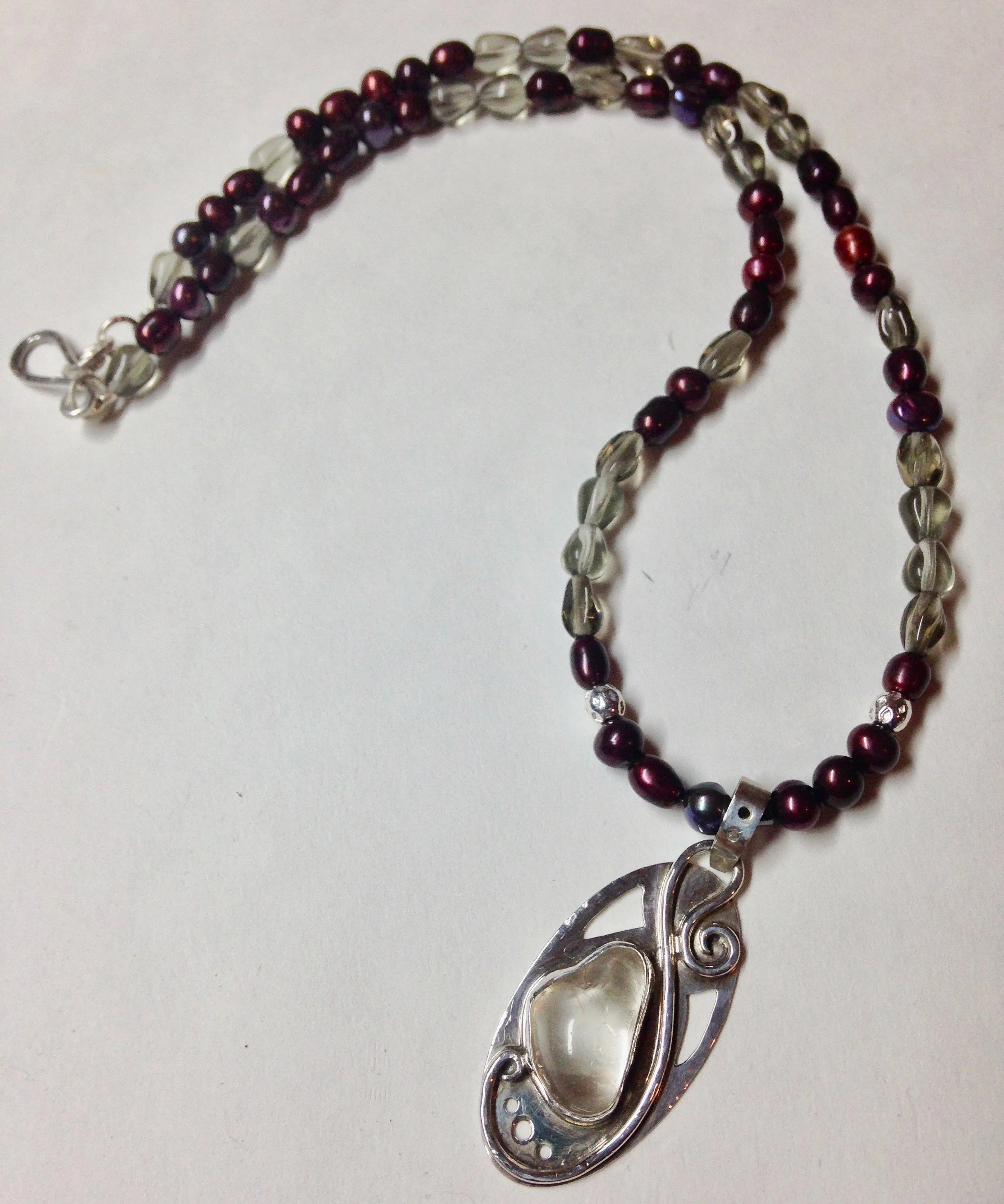 White Topaz Birthstone Necklace