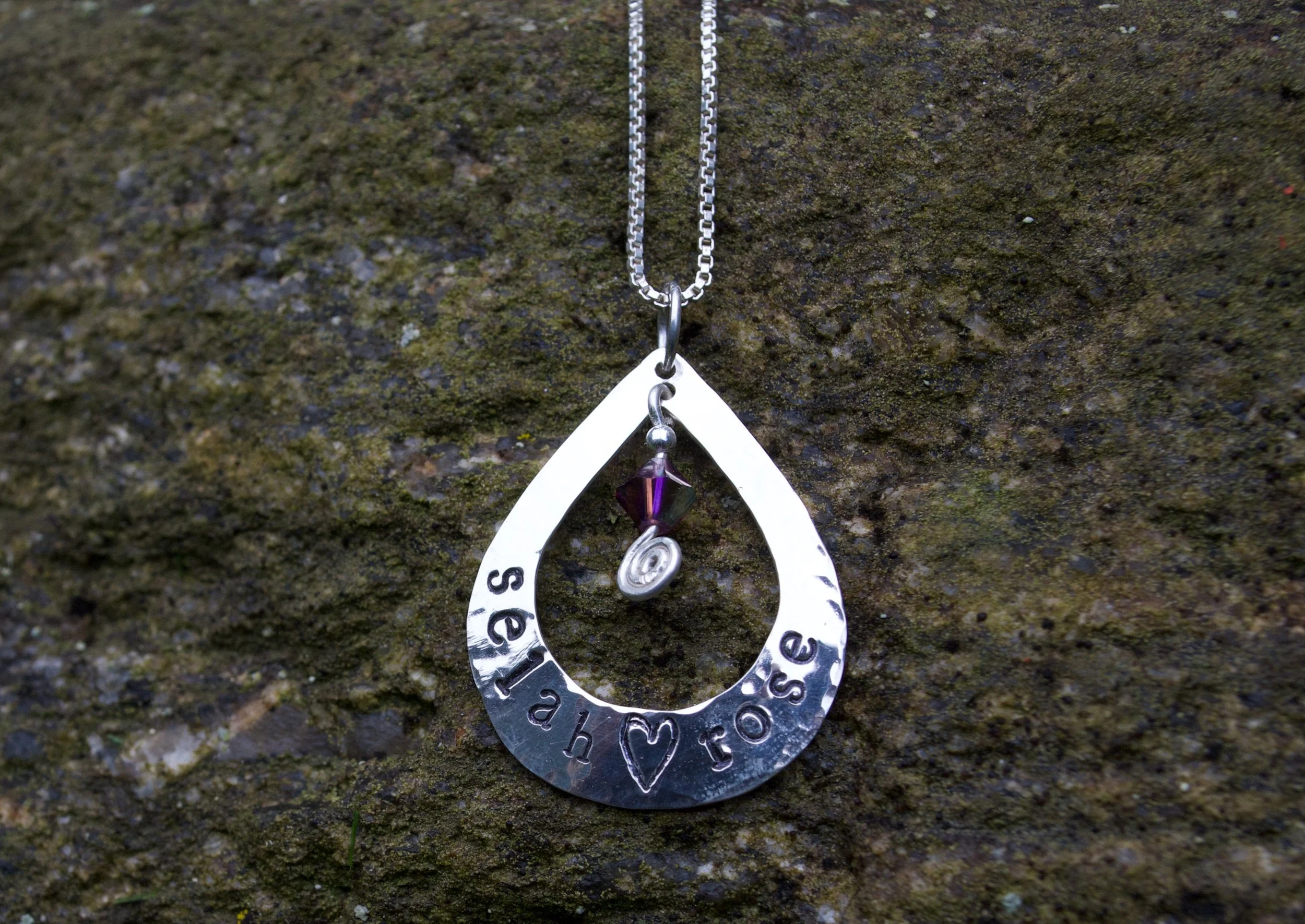 Teardrop Mother's Necklace