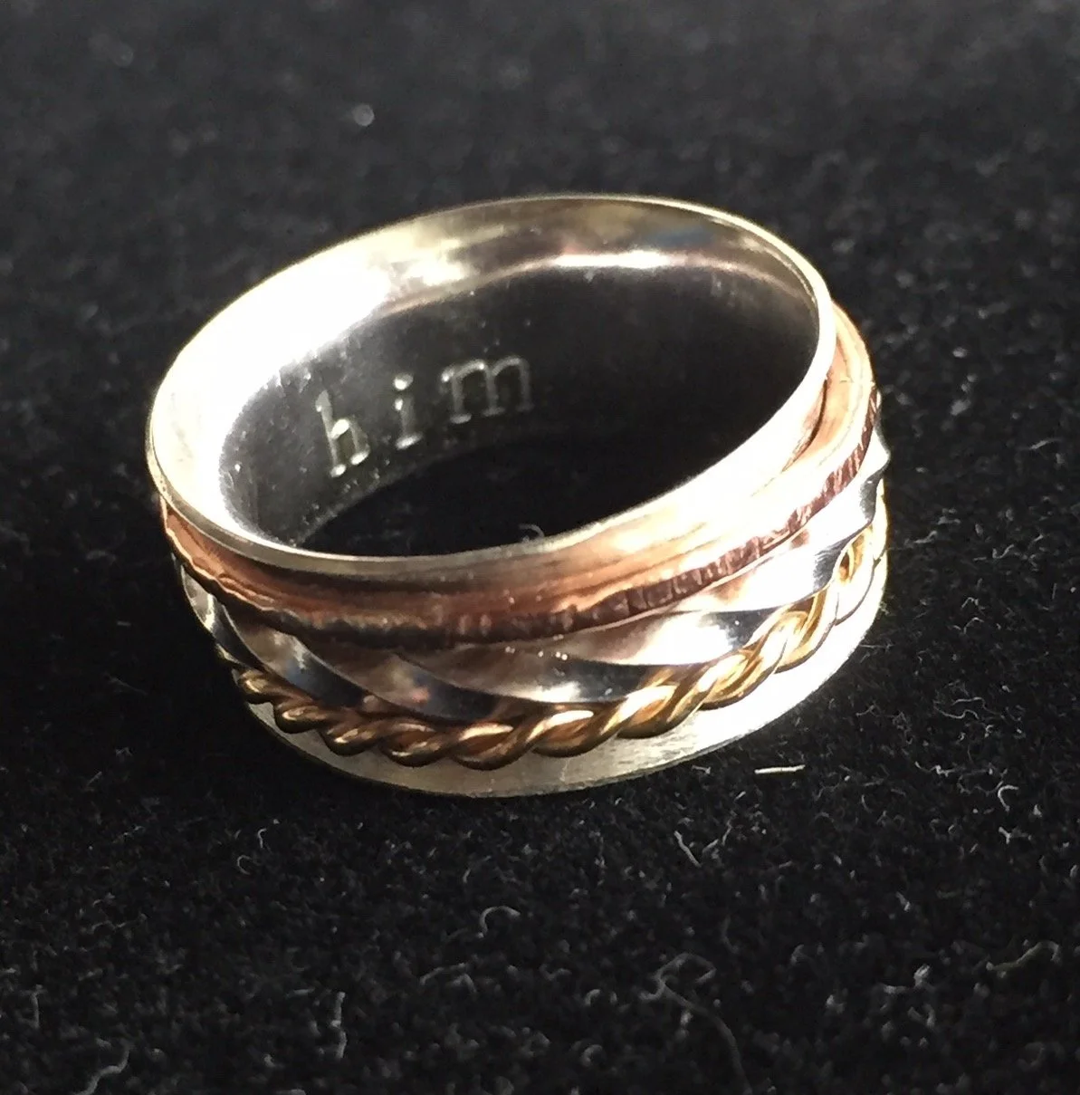 Mixed Metals Custom Spinner Ring