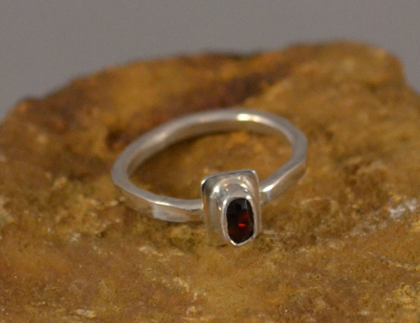 Birthstone Set- 4 of 4 Rings, Garnet