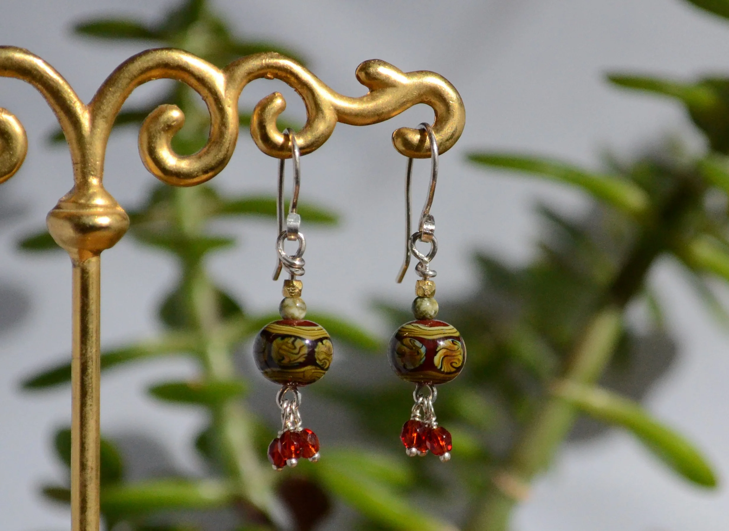 Red Lantern Earrings
