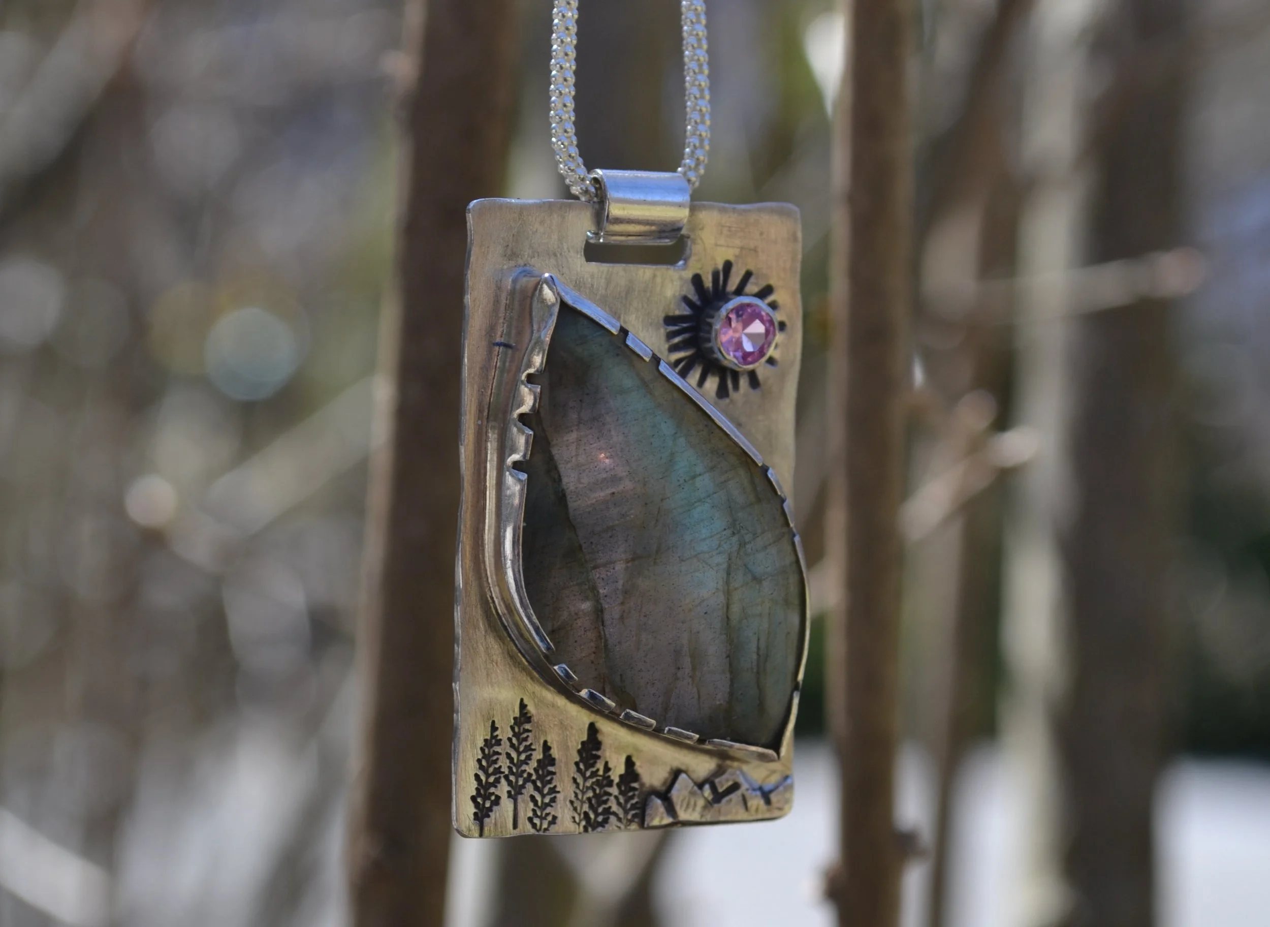 Labradorite Forest Pendant