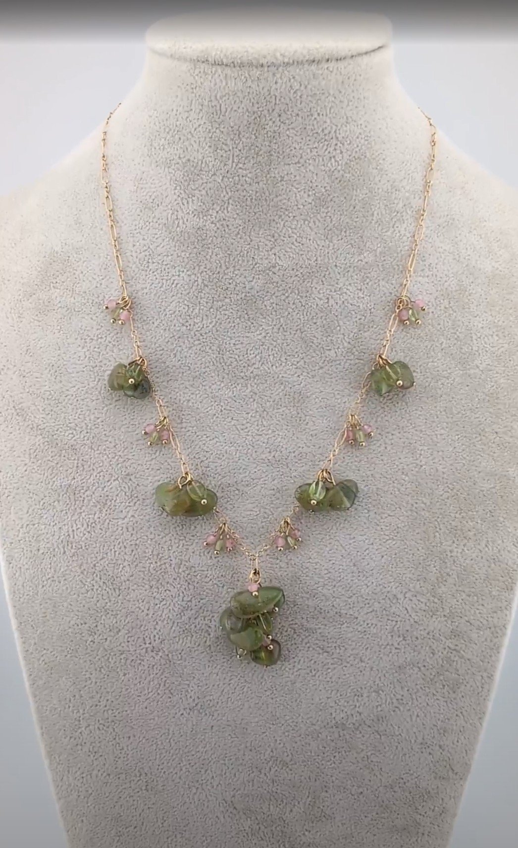 Peridot necklace rare gemstone jewelry Delphiq Jewelry