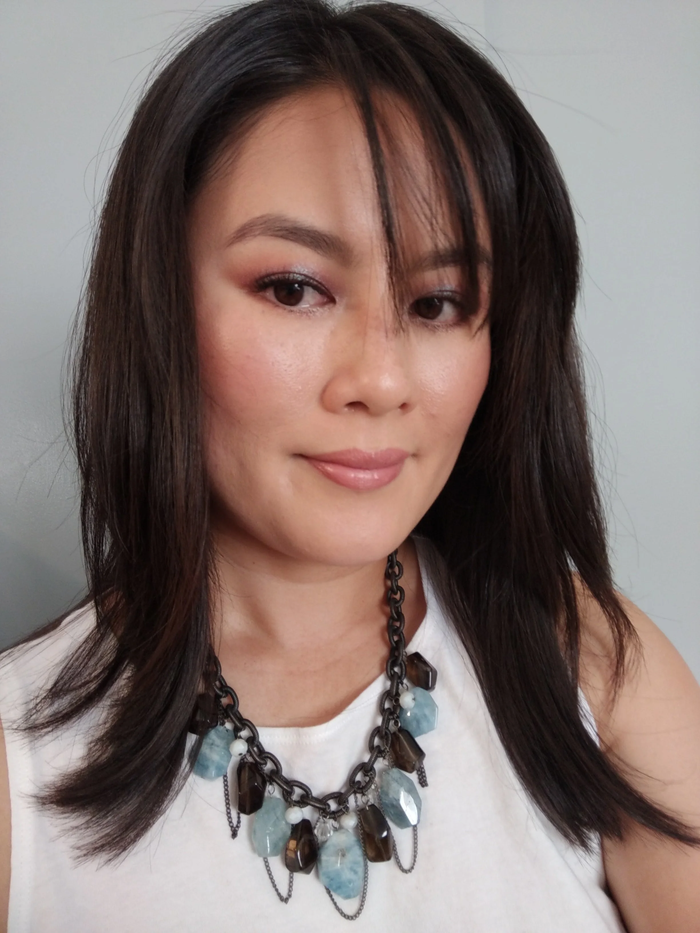 Aquamarine necklace custom gemstone jewelry Delphiq Jewelry