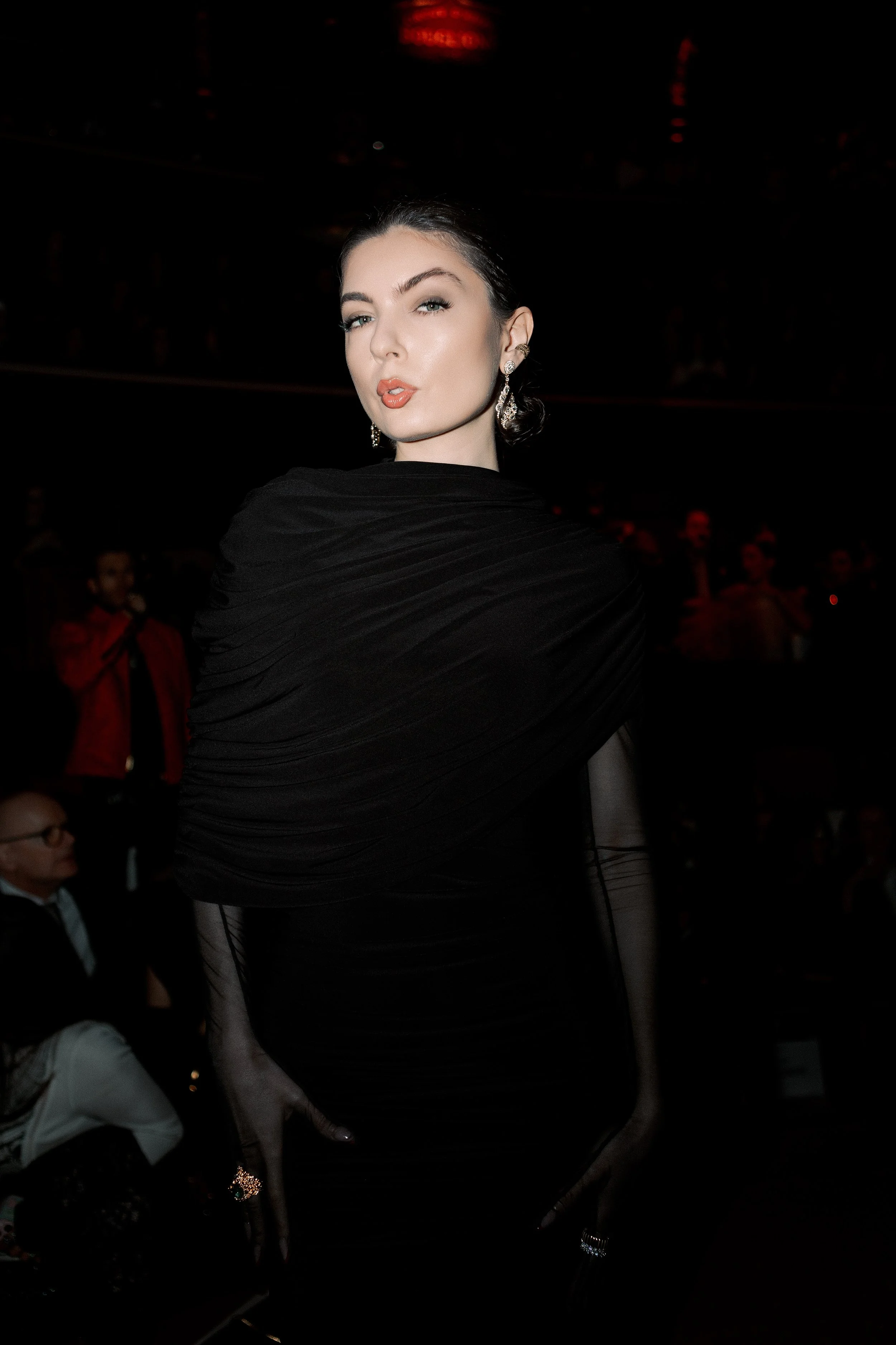 Adele Khalilz front row at Stéphane Rolland SS26 show, Photographed by Ussi'n Yala