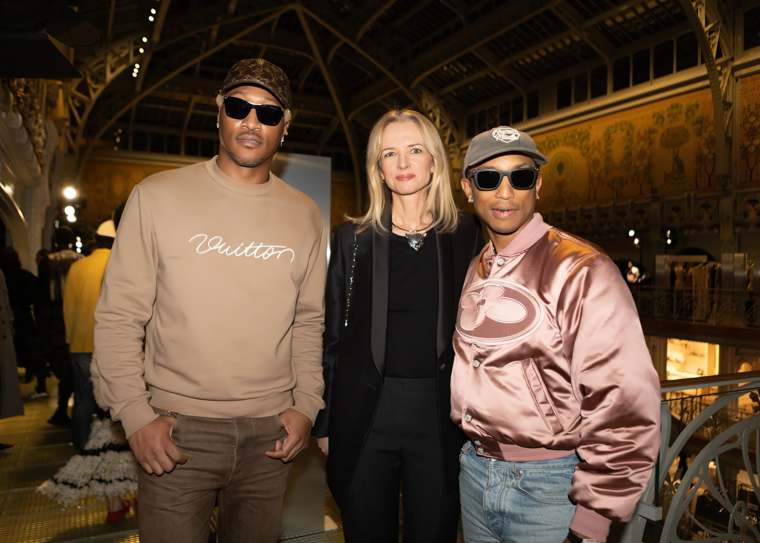 Pharrell Williams, Future and Delphine Arnault at the 2026 LVMH Prize Cocktail in Paris, Photographed by Ussi'n Yala