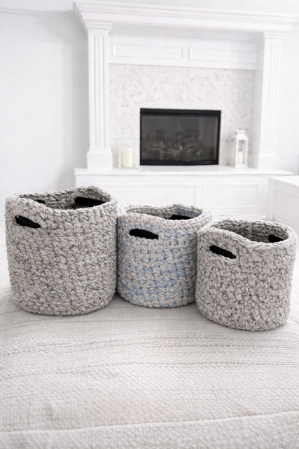 Hand-Crocheted Storage Basket