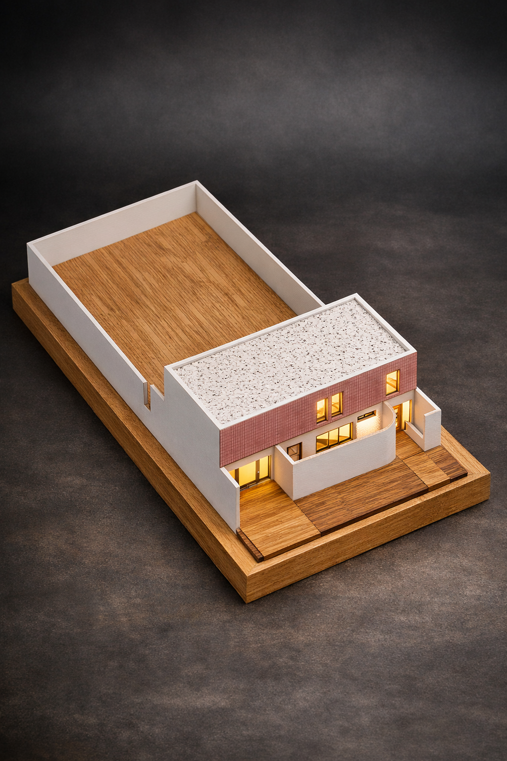 Maqueta digital de vivienda Tres Gracias – Estudio Claudio Carranza