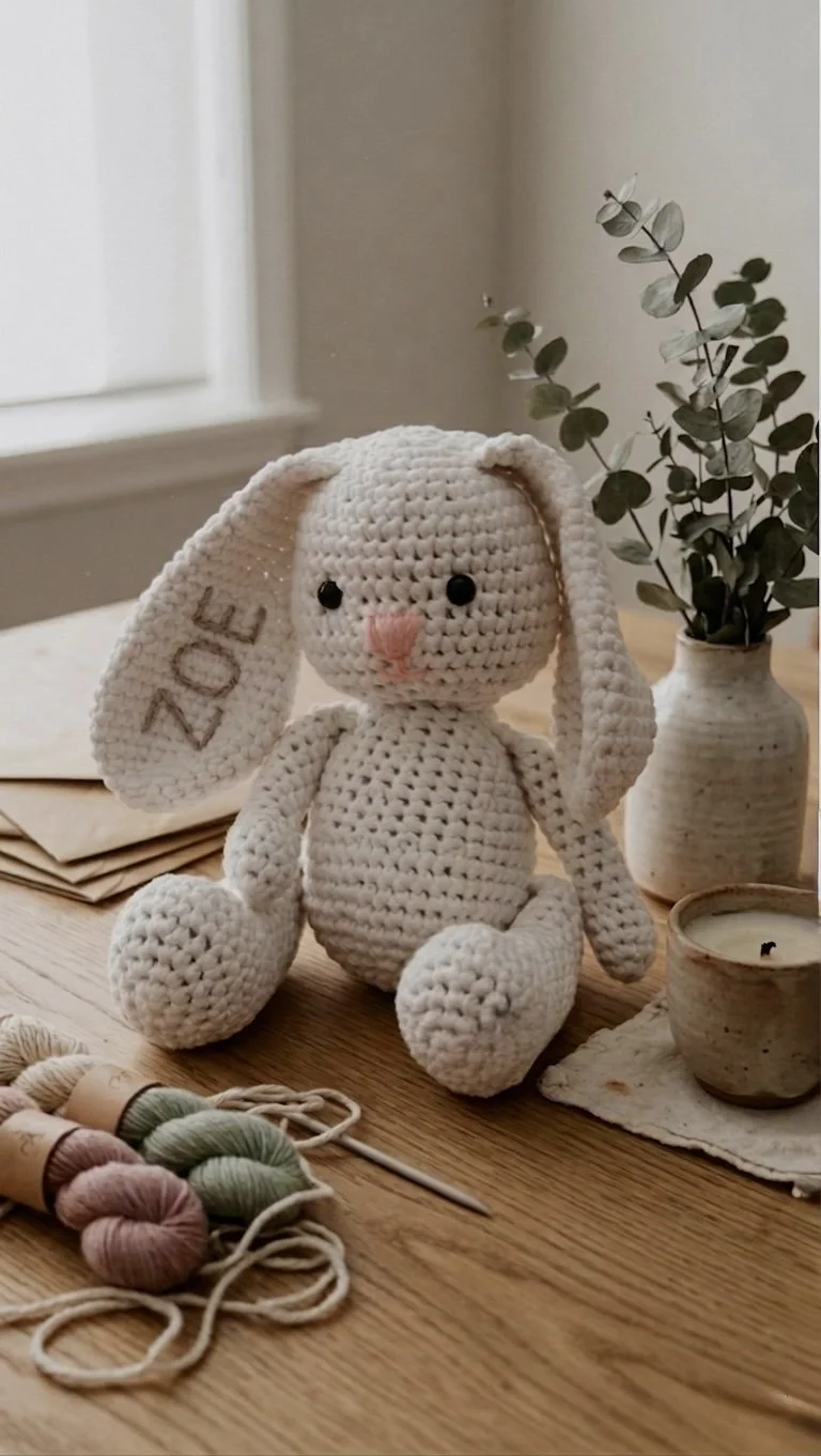 Personalized Handmade Bunny