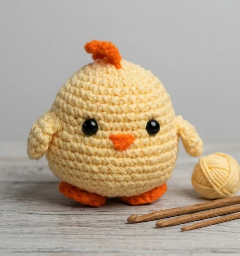 Chickie - Handmade Crochet Chick