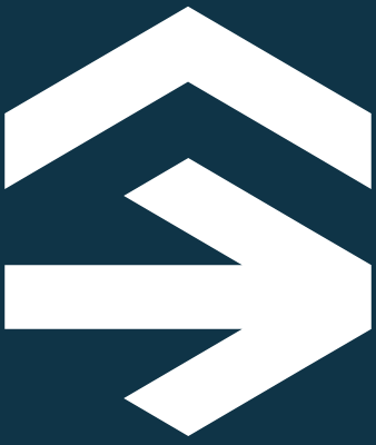 White arrow symbols pointing to the right on a dark background.