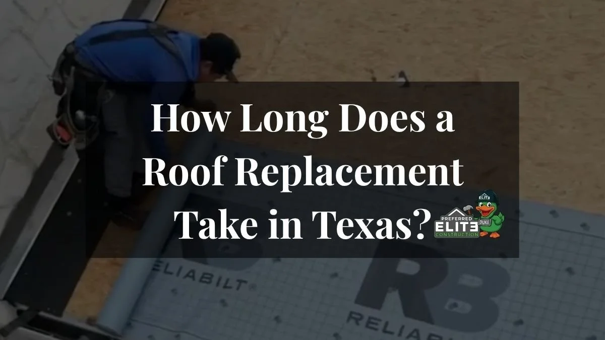 How Long Does a Roof Replacement Take in Texas? 