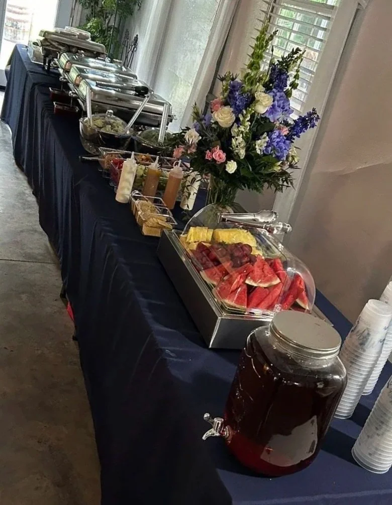 Catering Table Setup