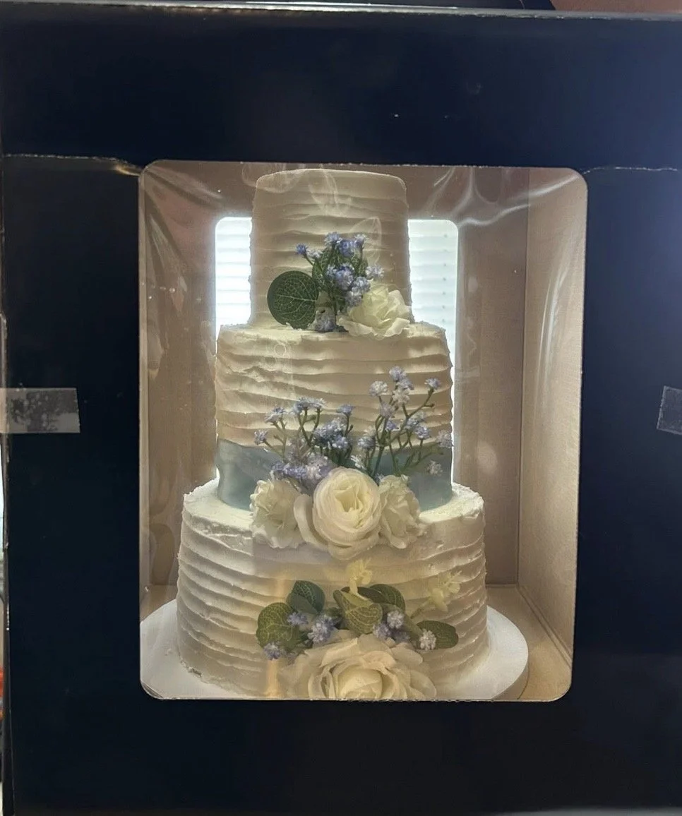 Wedding Cake Packaged to Go