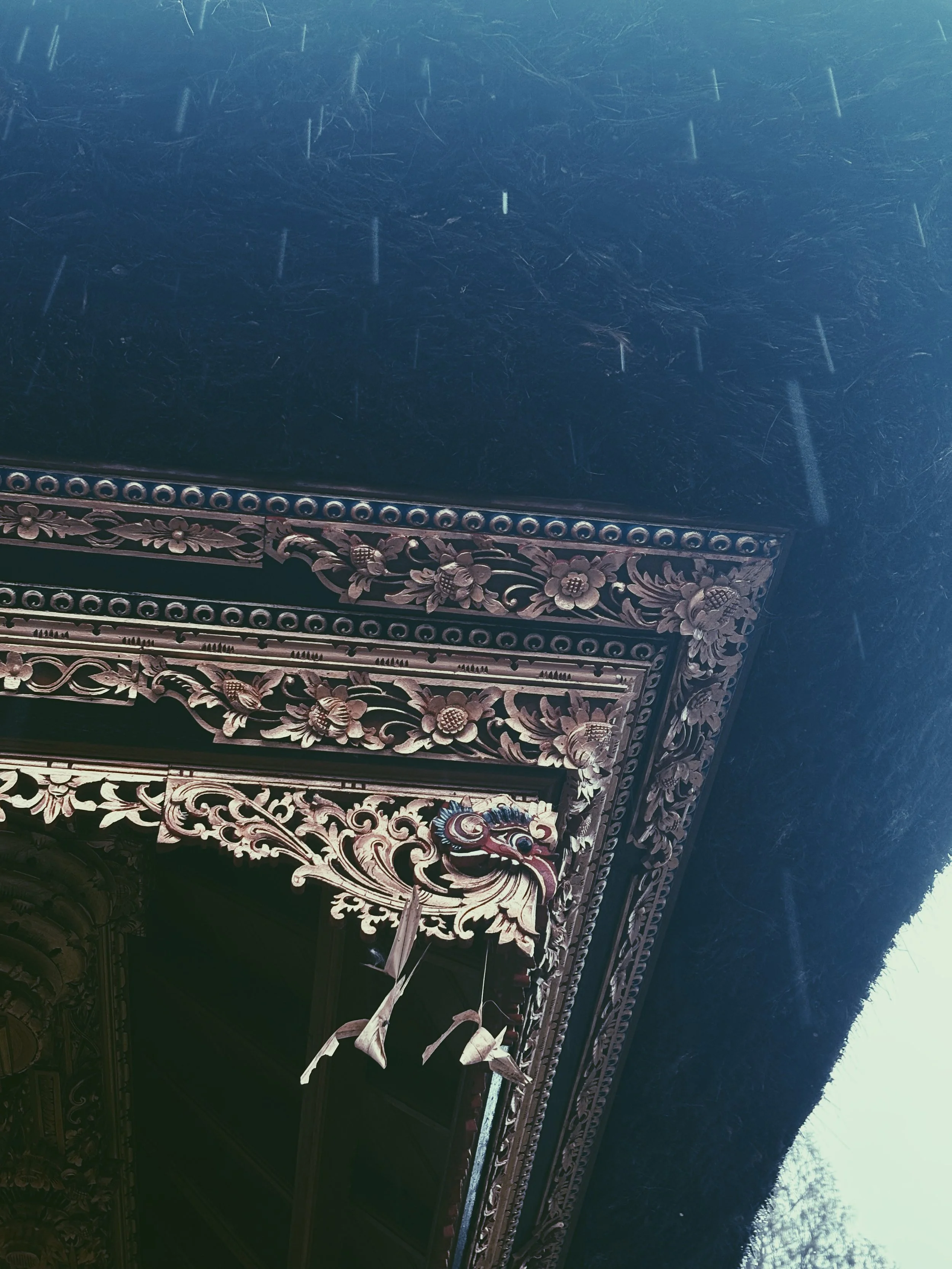 Techo de templo en Bali.