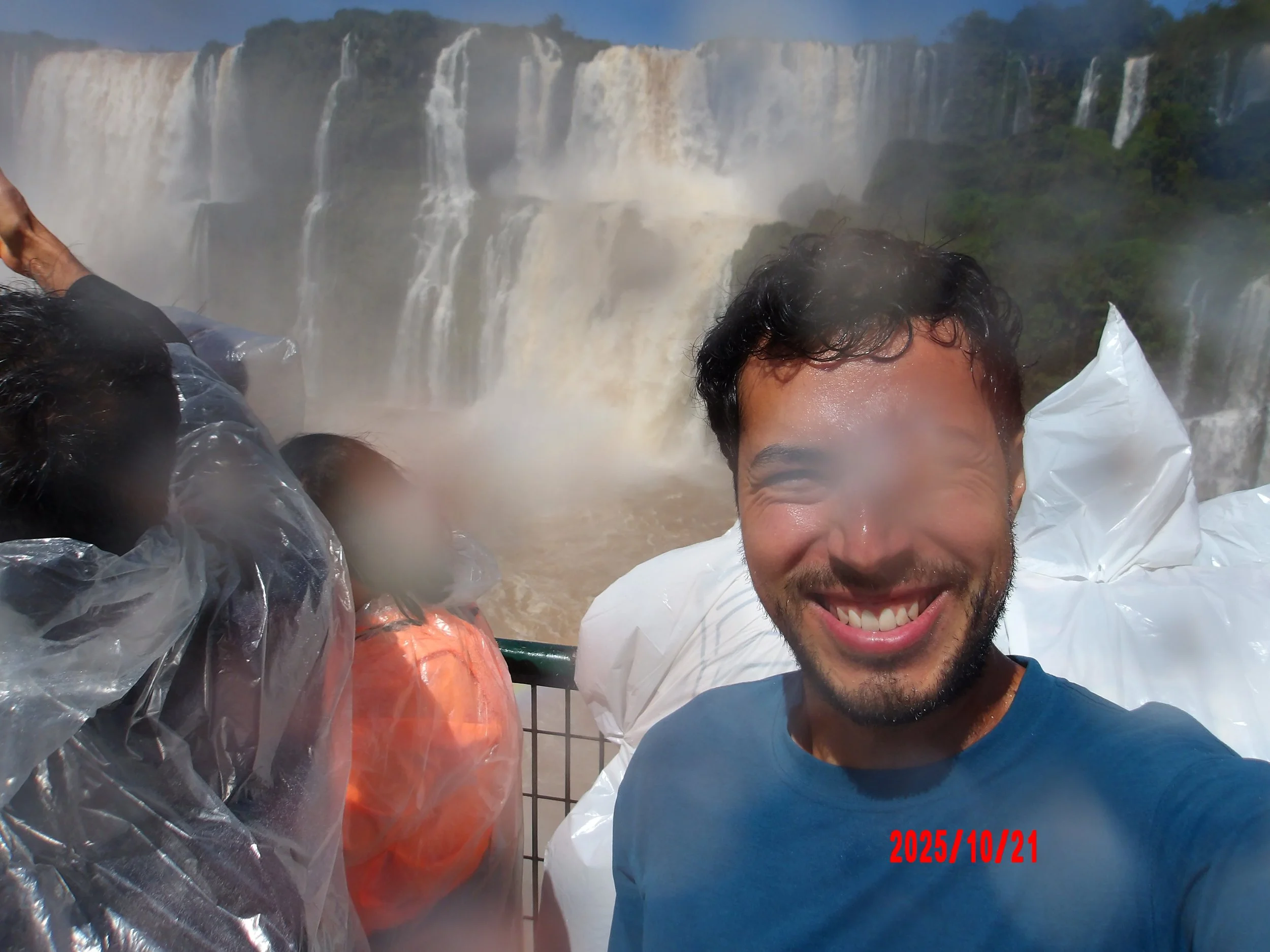 Selfie en la Garganta del Diablo en las cataratas del Iguazú