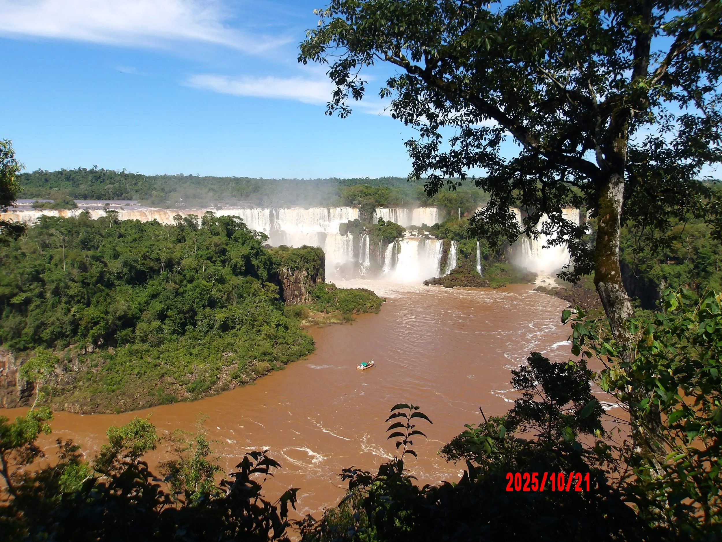 Vista de Cataratas de Iguazú en Brasil.