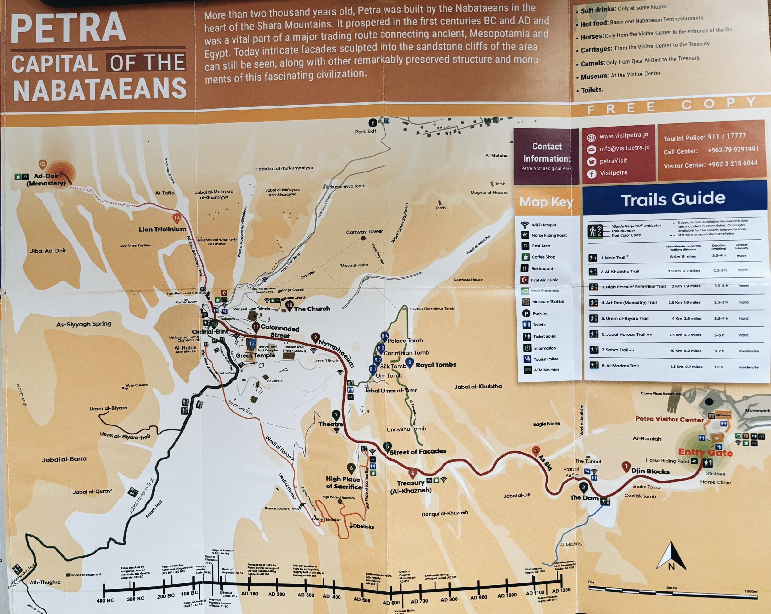 Mapa oficial de Petra