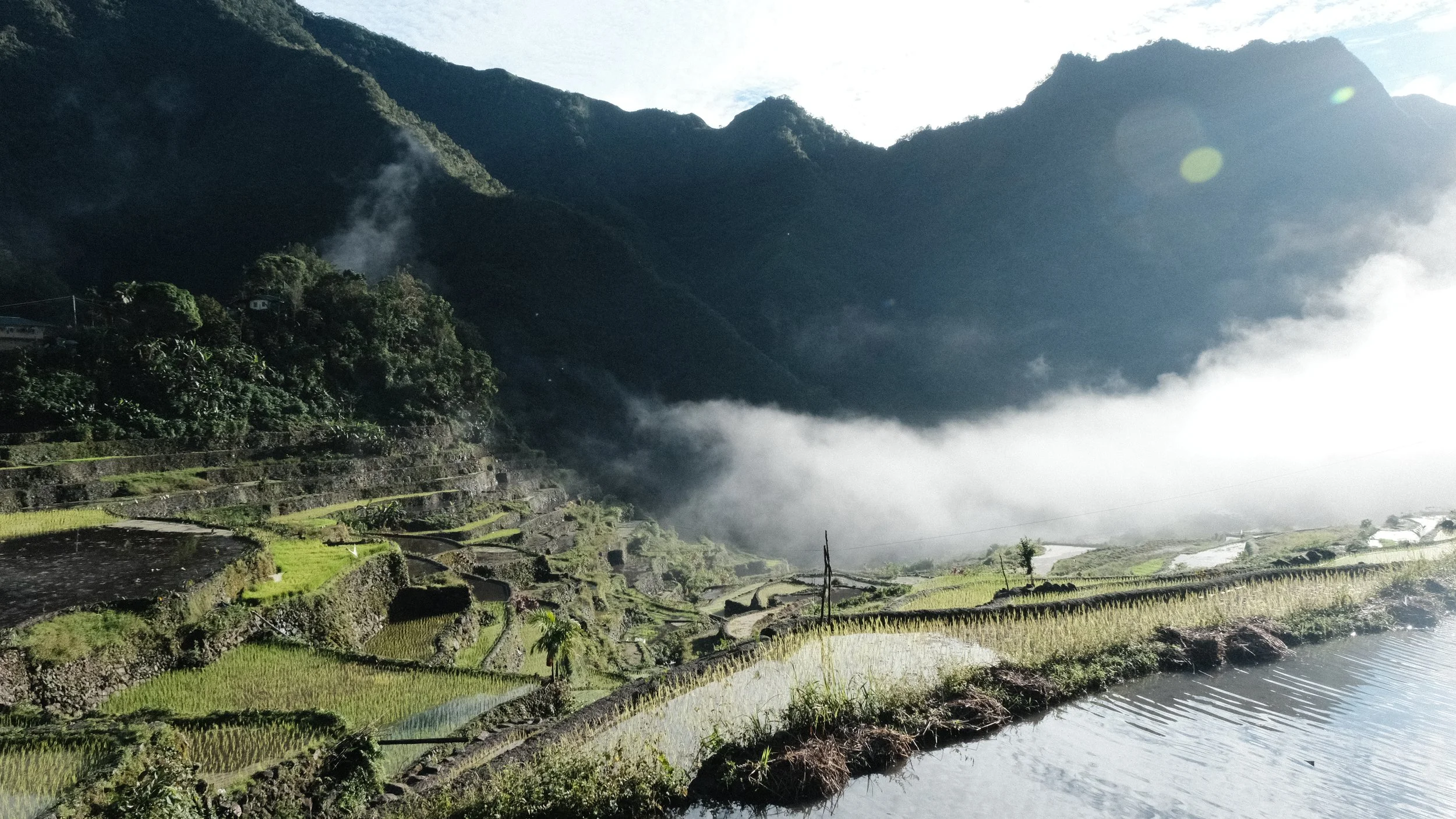 Terrazas de arroz de Batad en las Filipinas.