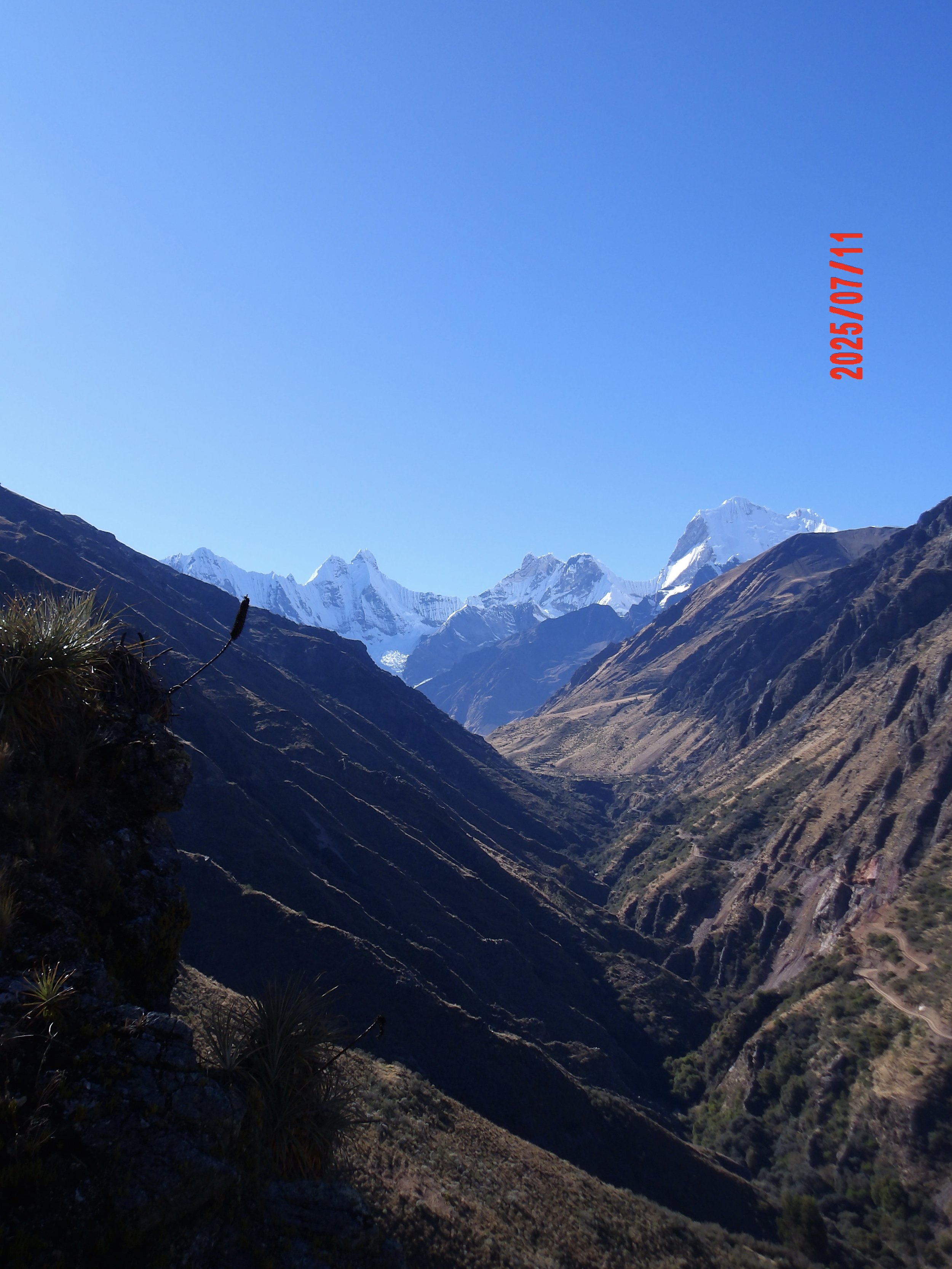 Foto en el trek del Circuito de Huayhuash